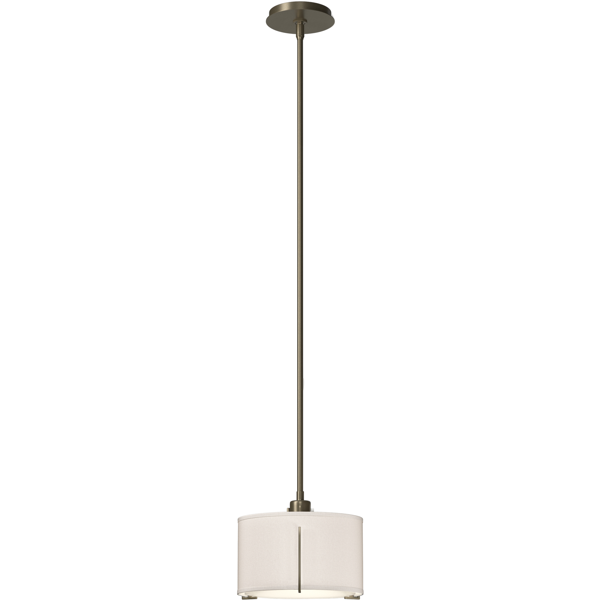 Exos 1 Light 11.6 inch Soft Gold Pendant Ceiling Light in Flax, Small