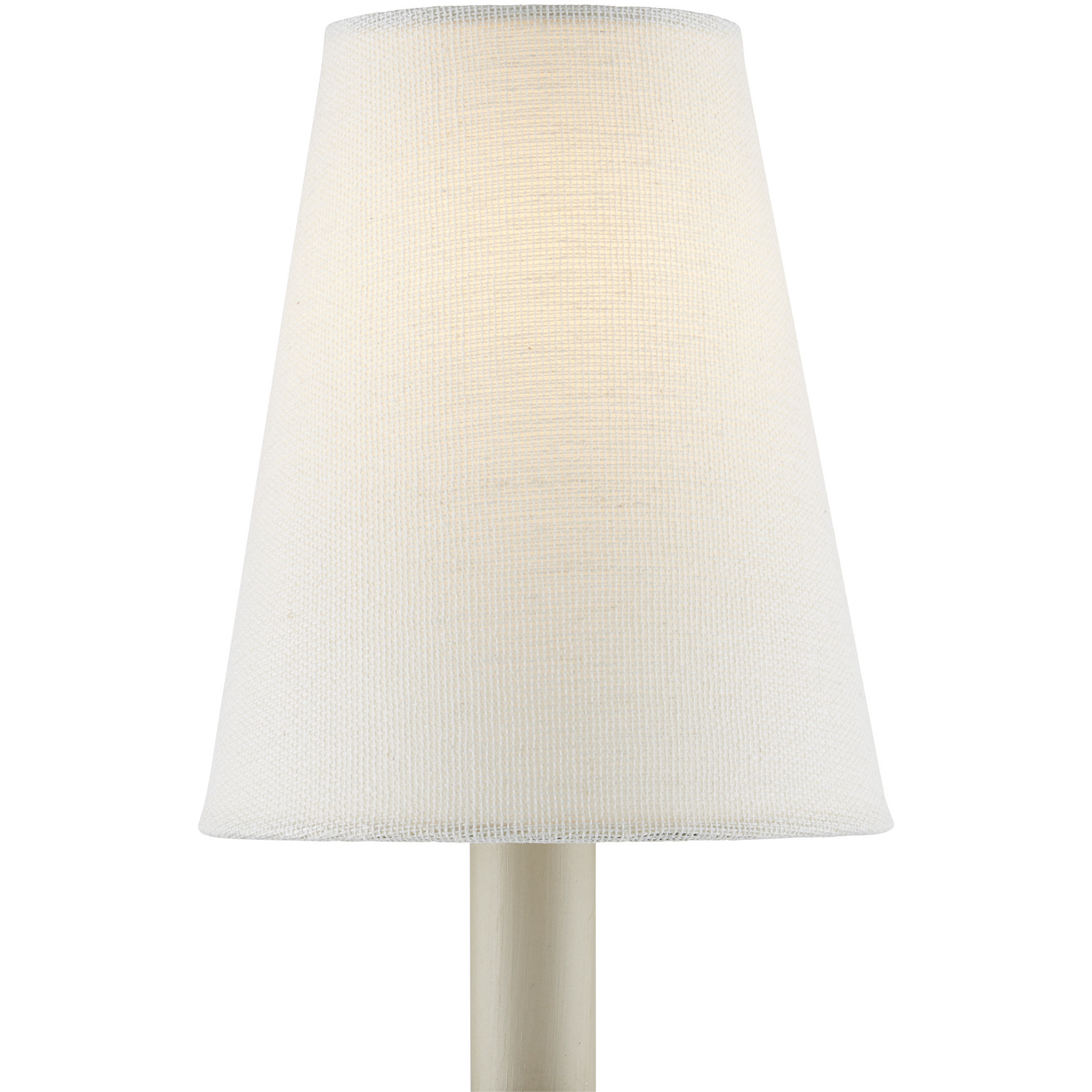 Grasscloth Off-White 5 inch Tapered Chandelier Shade