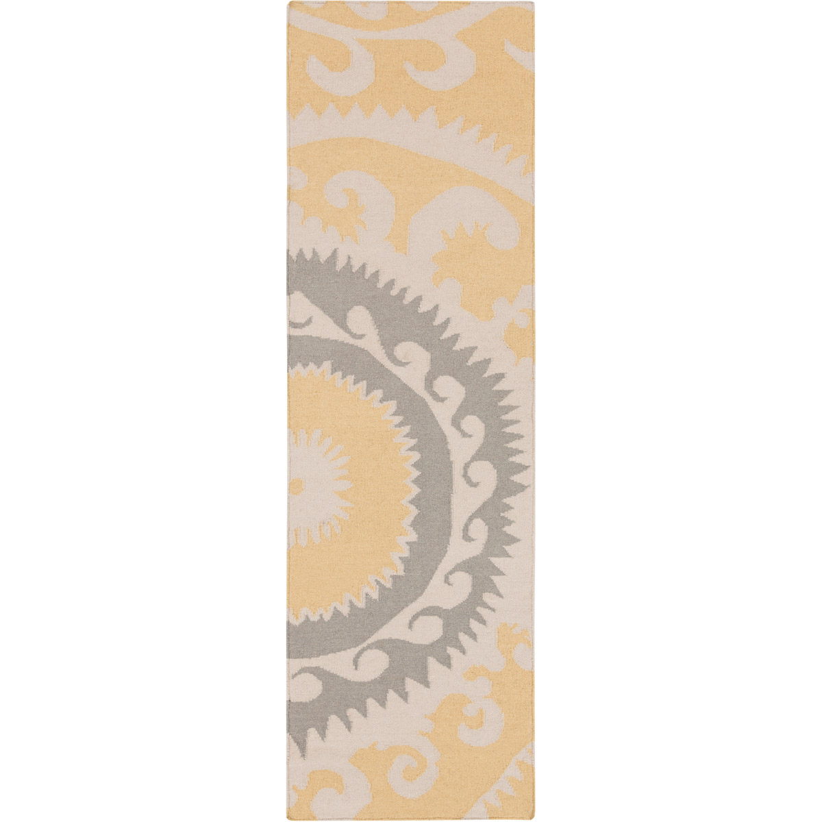 Fallon 96 X 30 inch Wheat, Medium Gray, Light Gray Rug
