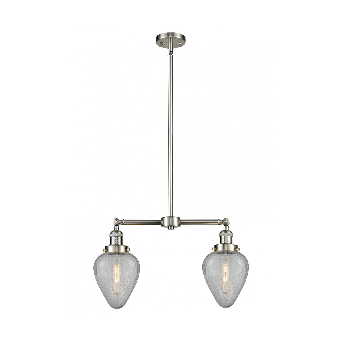 Franklin Restoration Geneseo LED 21 inch Brushed Satin Nickel Chandelier Ceiling Light, Franklin Restoration