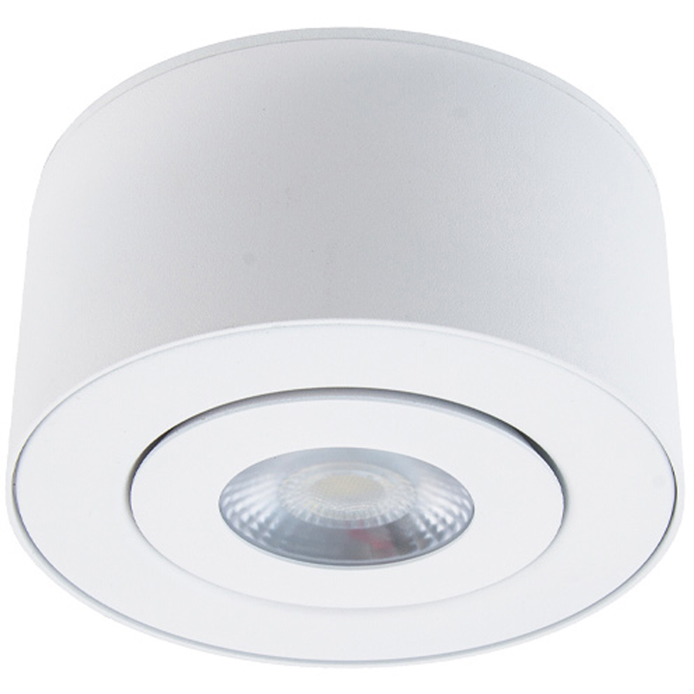 Peek LED 4.88 inch White Flush Mount Ceiling Light in 3000K, dweLED