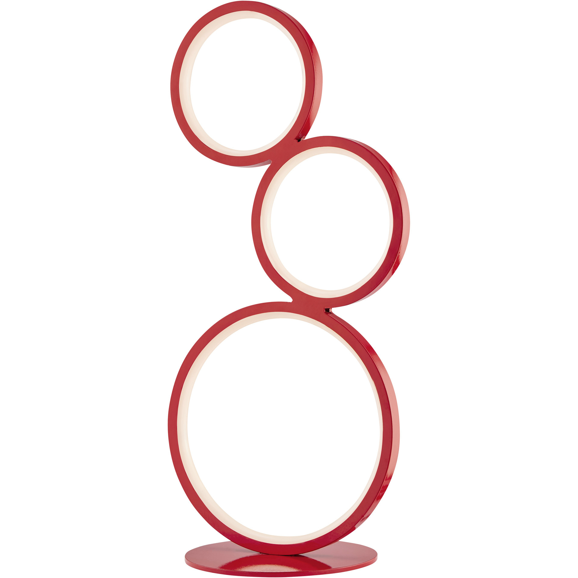 Fedora 17.25 inch 10.00 watt Red Table Lamp Portable Light