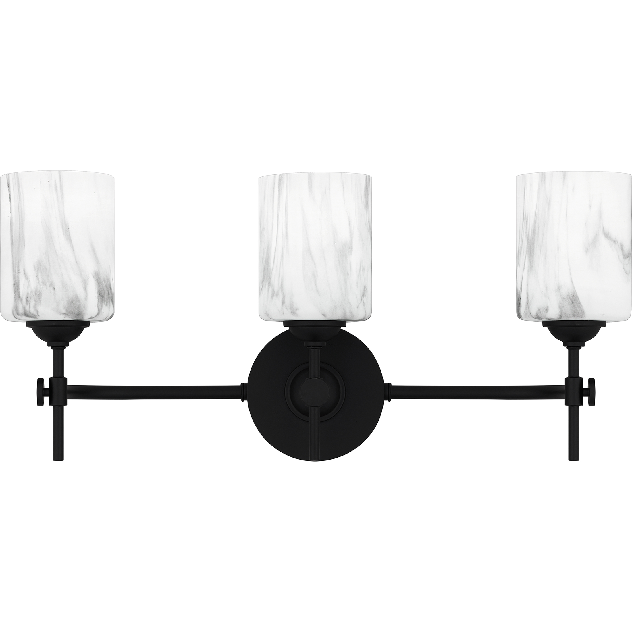 Aria 3 Light 22.5 inch Matte Black Bath Light Wall Light, Large