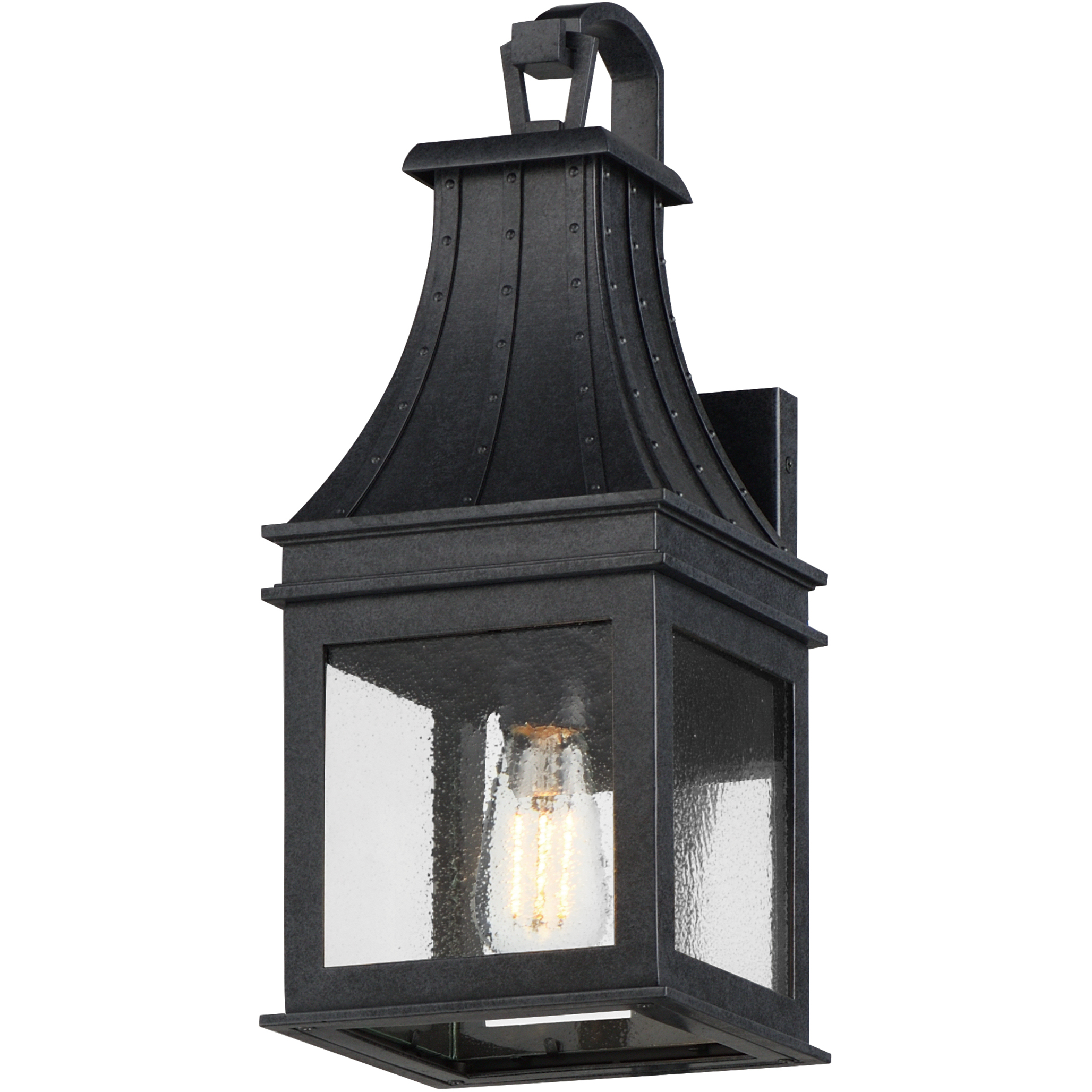 Bramwell VX 1 Light 17.75 inch Black Patina Outdoor Wall Mount
