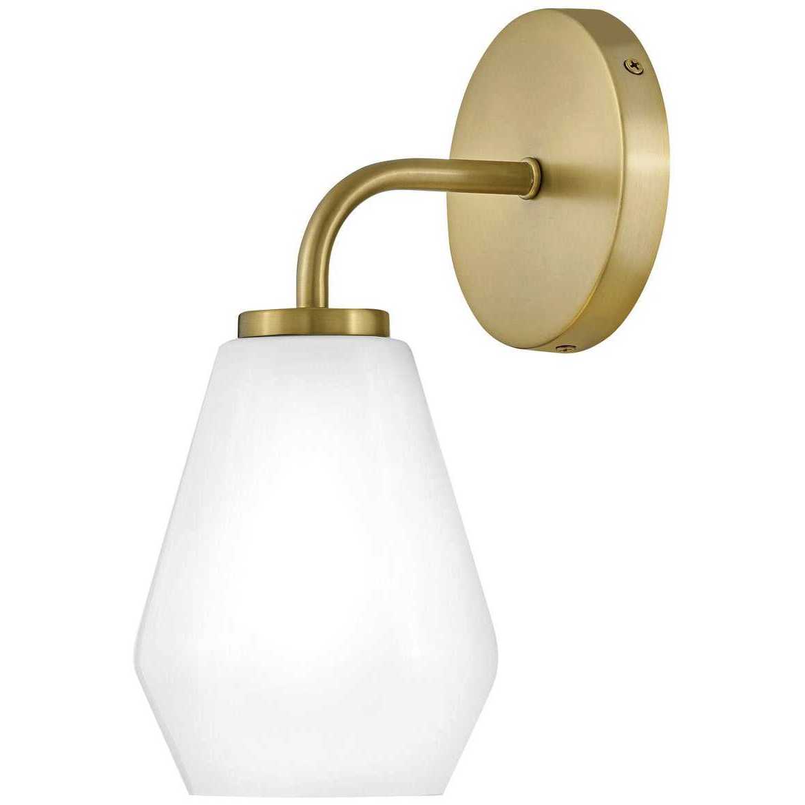 Gio LED 7.25 inch Lacquered Brass Bath Light Wall Light
