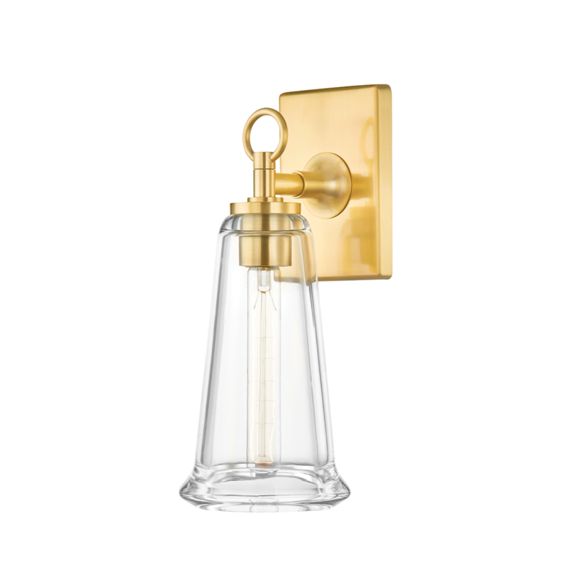 Newfield 1 Light 6 inch Aged Brass Wall Sconce Wall Light