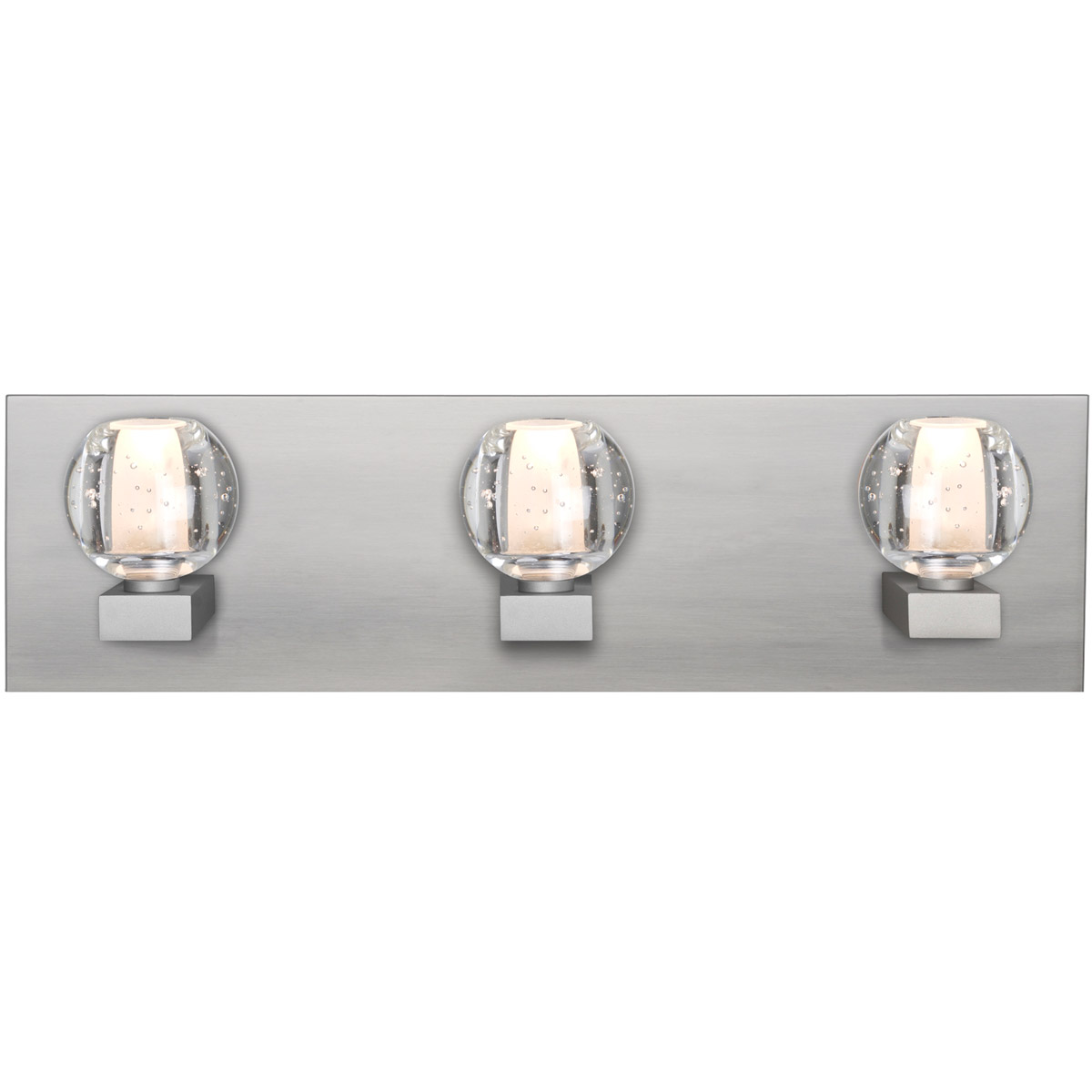 Boca 3 Light Satin Nickel Vanity Light Wall Light