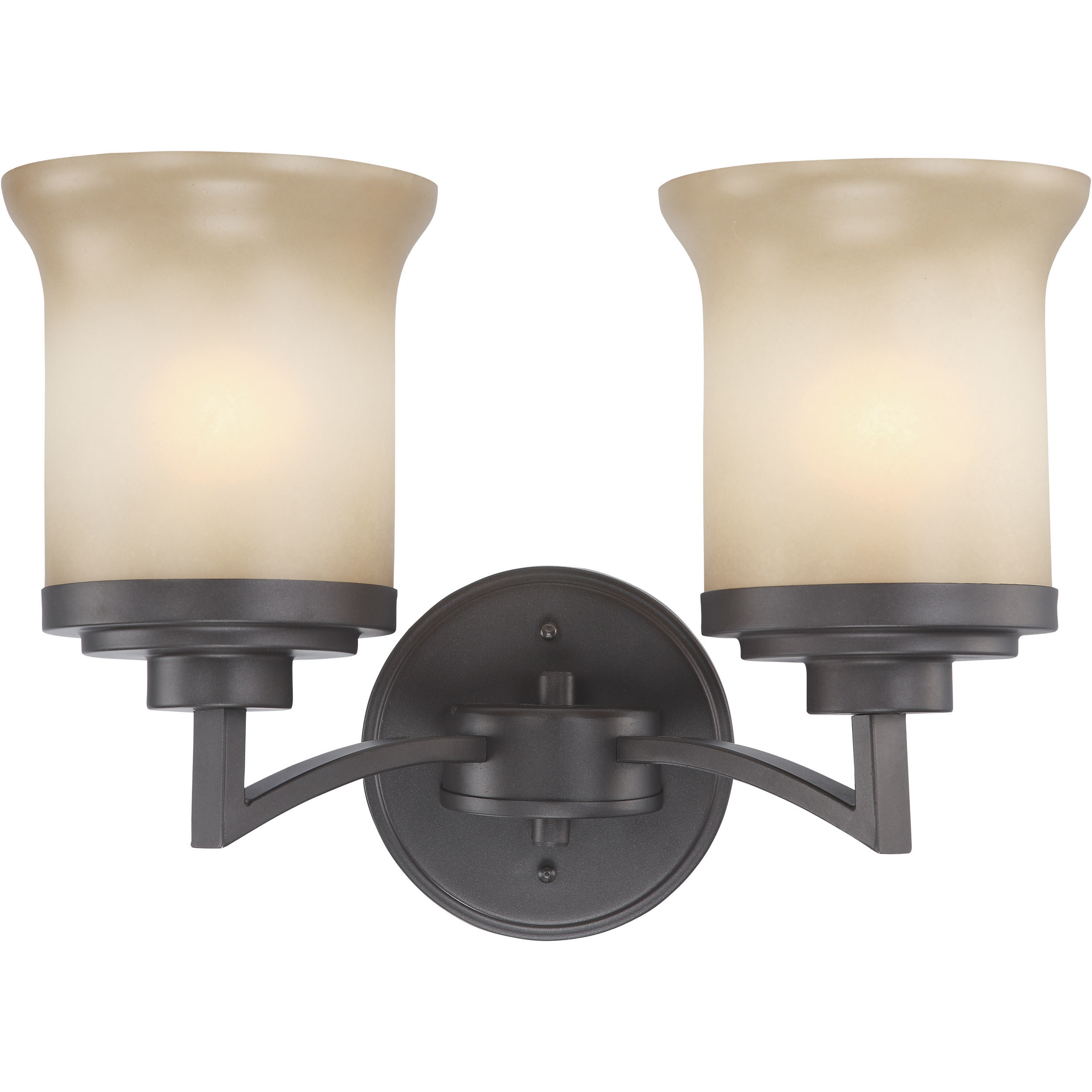 Harmony 2 Light 13.5 inch Dark Chocolate Bronze Vanity Light Wall Light