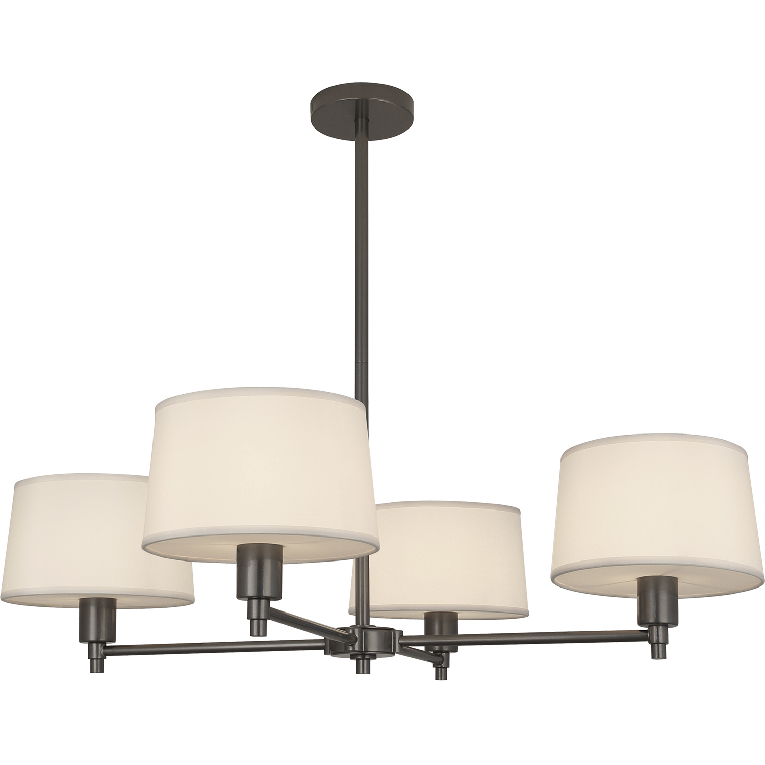 Real Simple 4 Light 35 inch Gunmetal Powder Coat Chandelier Ceiling Light