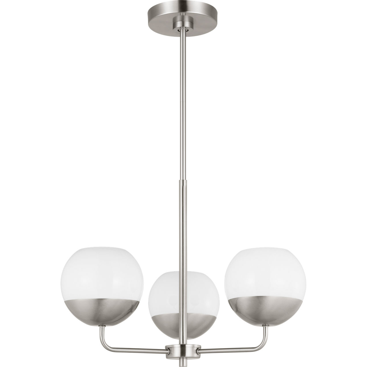 Alvin 3 Light 20.25 inch Satin Brass Chandelier Ceiling Light