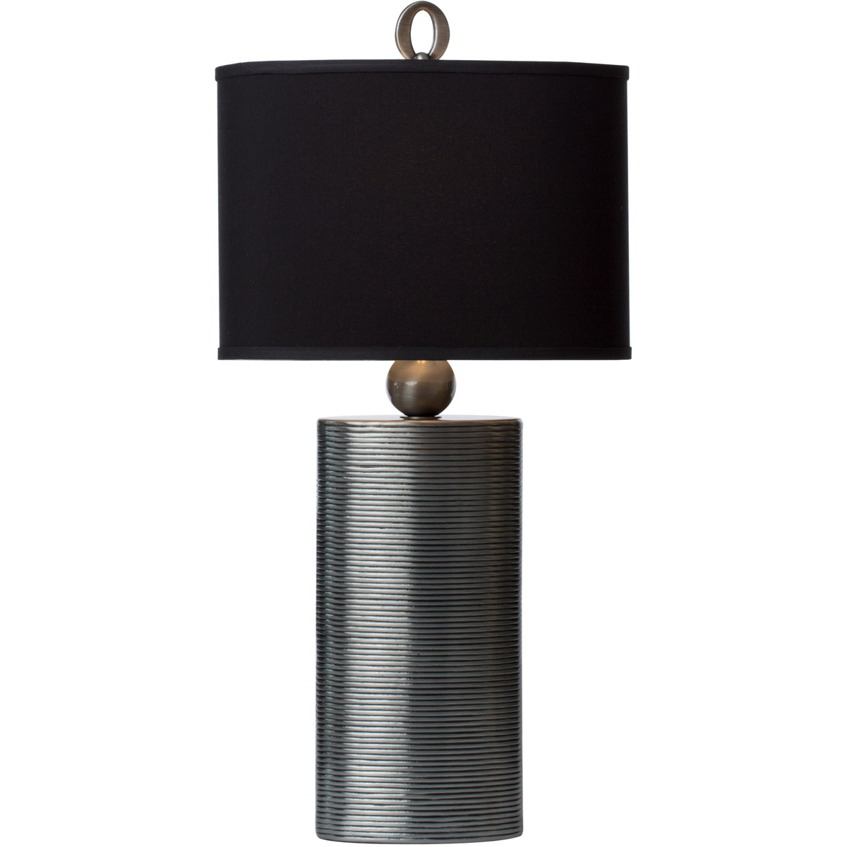 Reflection 32 inch 100 watt Pewter Table Lamp Portable Light 