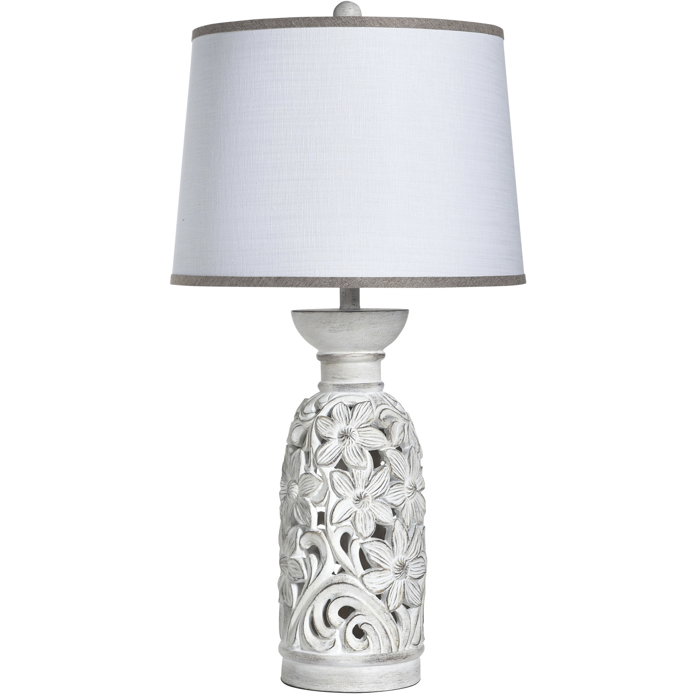 Fiora 32.5 inch 100 watt Aged Loutraki White and White Table Lamp Portable Light