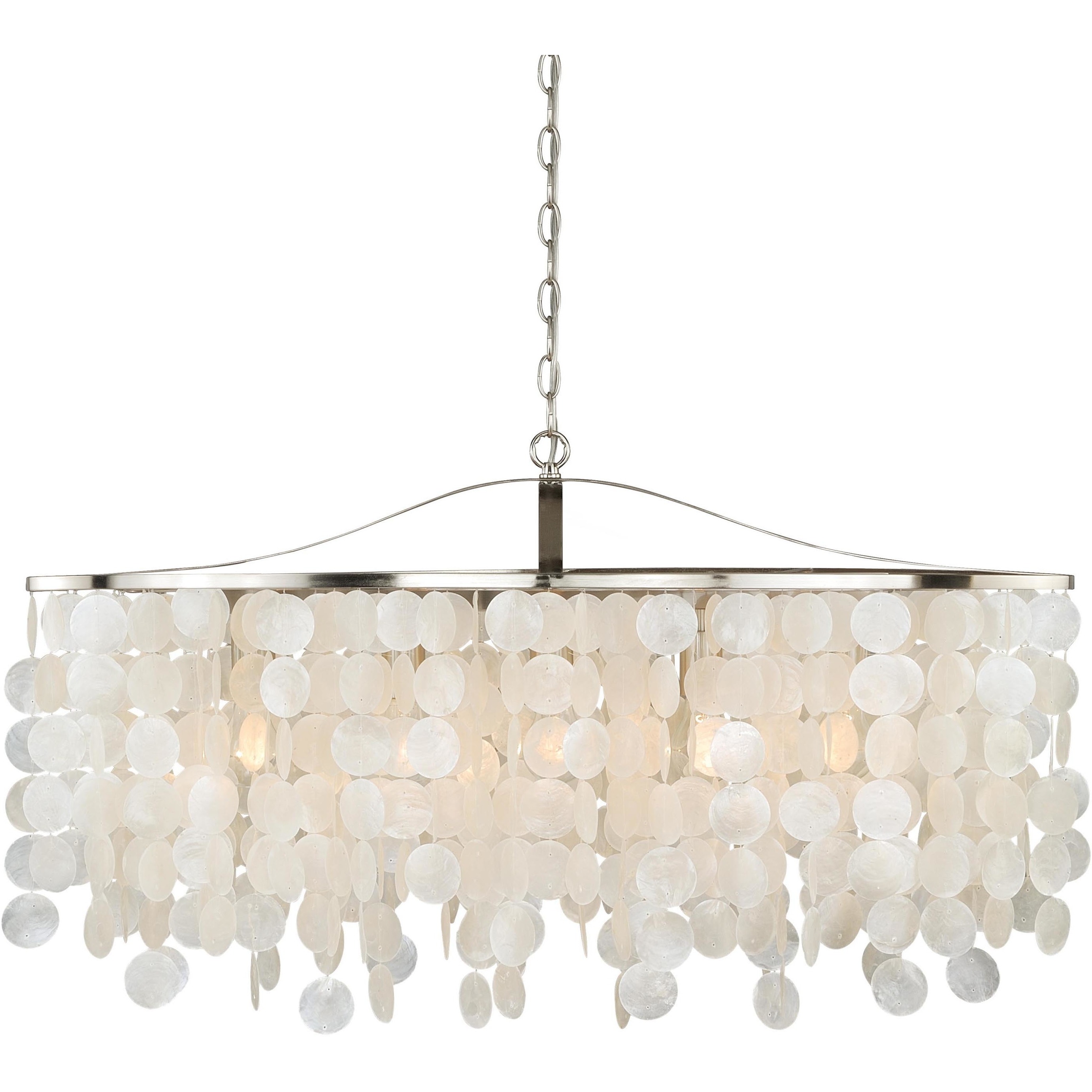 Elsa LED 35.75 inch Satin Nickel Linear Chandelier Ceiling Light