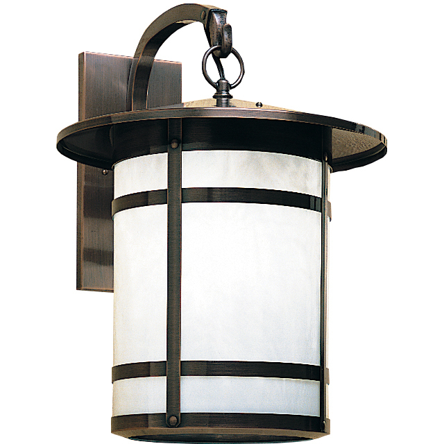 Berkeley 1 Light 14.62 inch Verdigris Patina Outdoor Wall Mount in White Opalescent