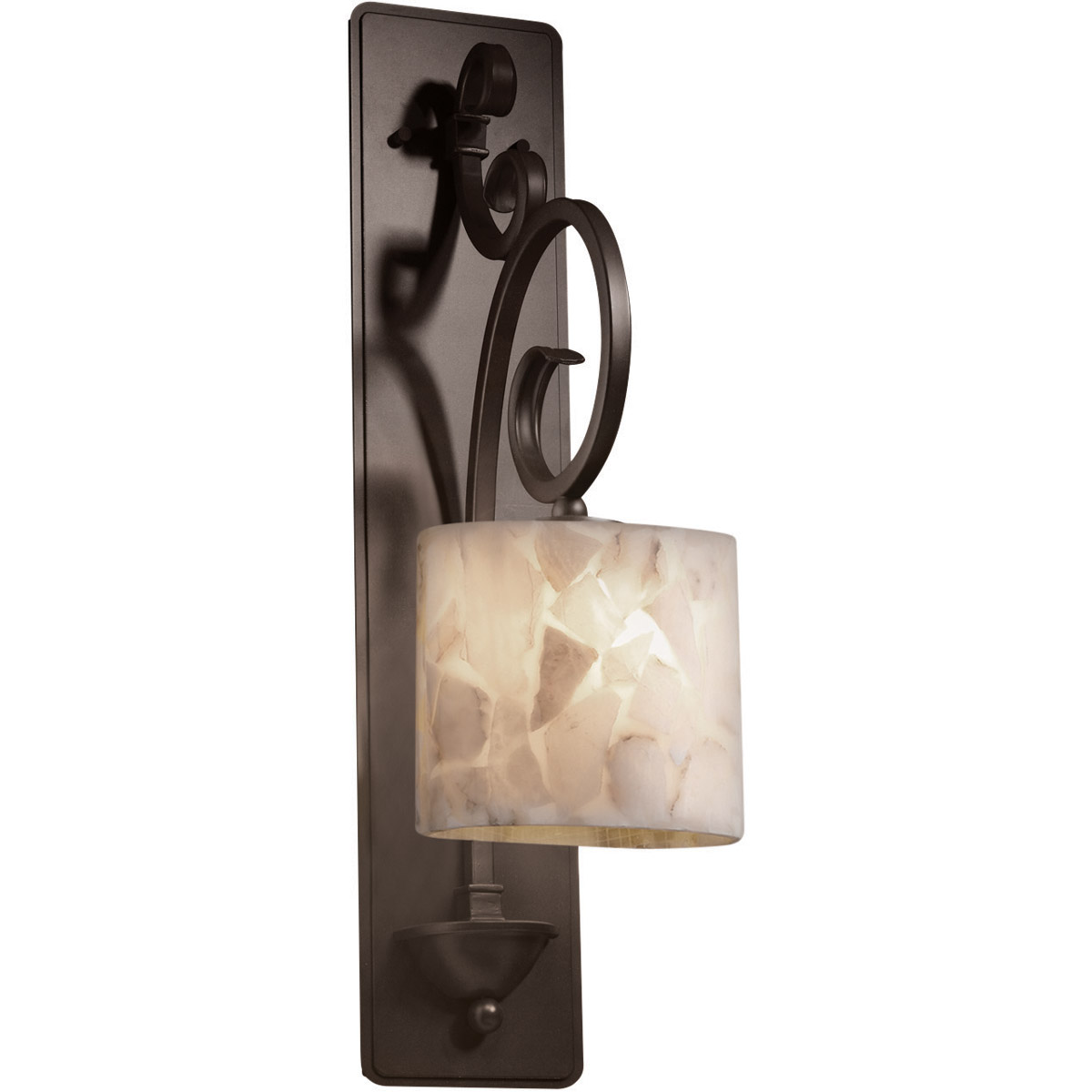 Alabaster Rocks LED 9 inch Dark Bronze ADA Wall Sconce Wall Light