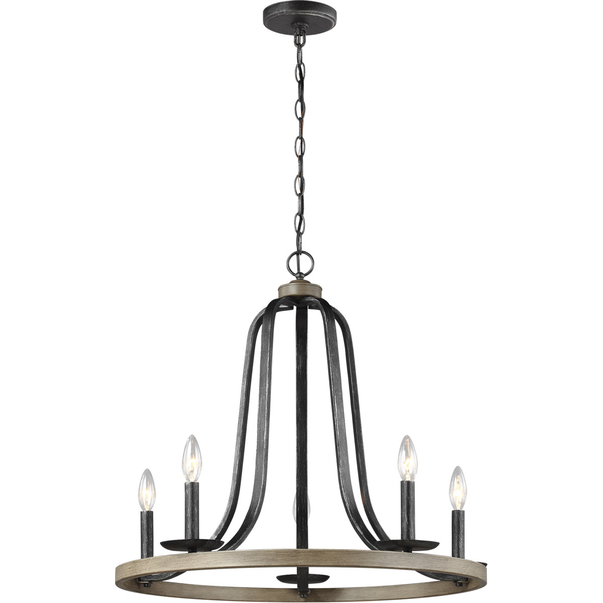 Conal 5 Light 26 inch Stardust Chandelier Ceiling Light