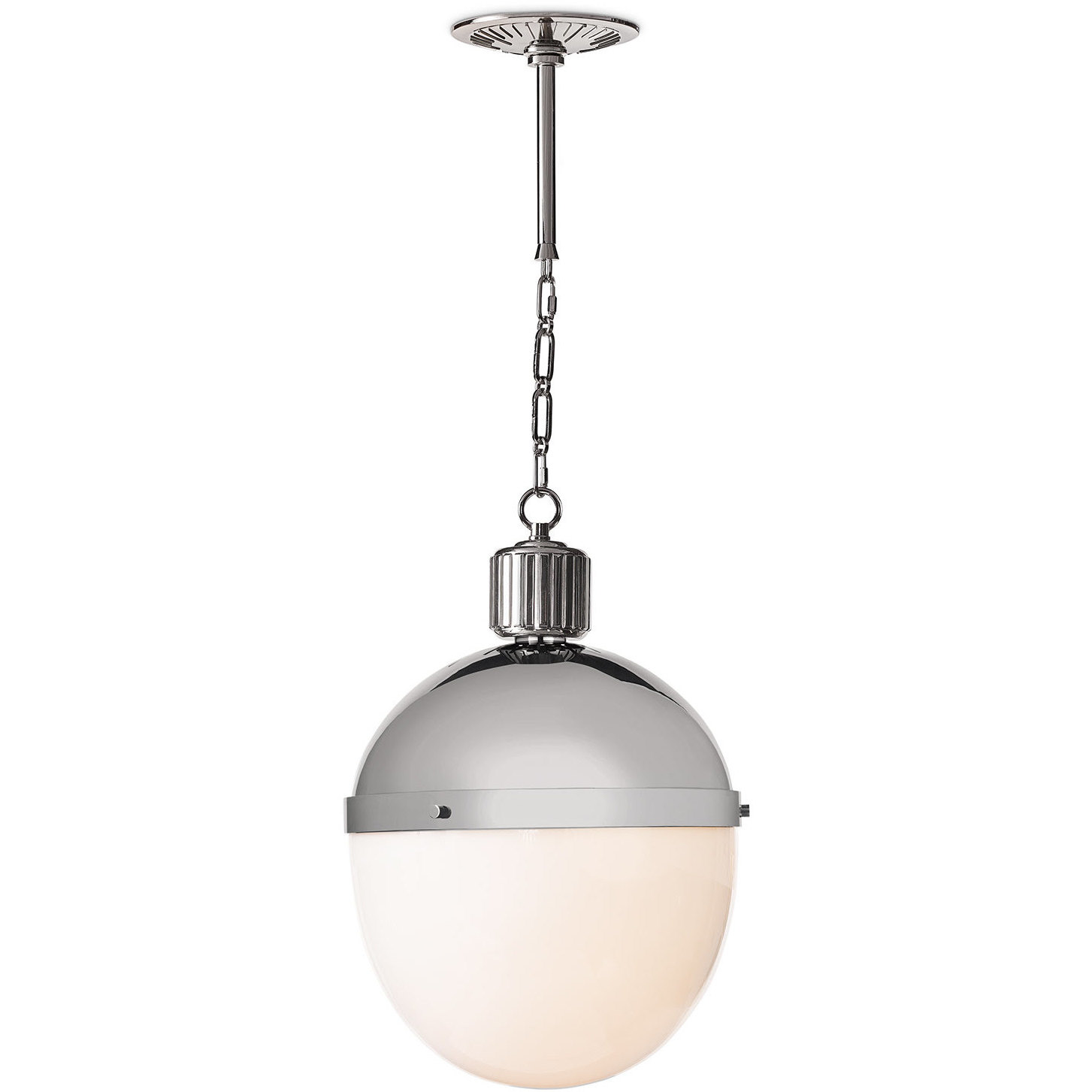 Otis 1 Light 15.5 inch Polished Nickel Pendant Ceiling Light, Large