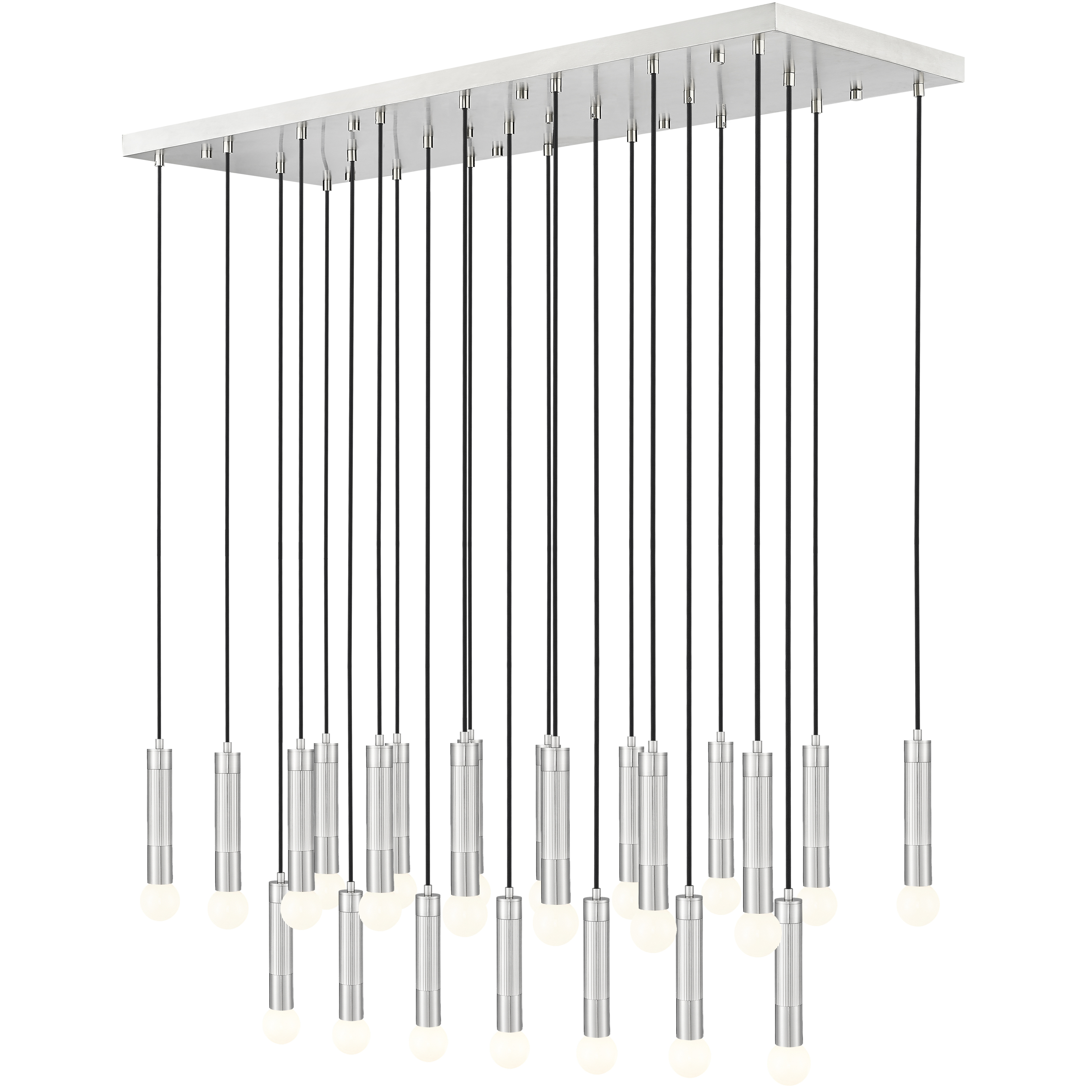 Stari Linear Chandelier Ceiling Light in Brushed Nickel
