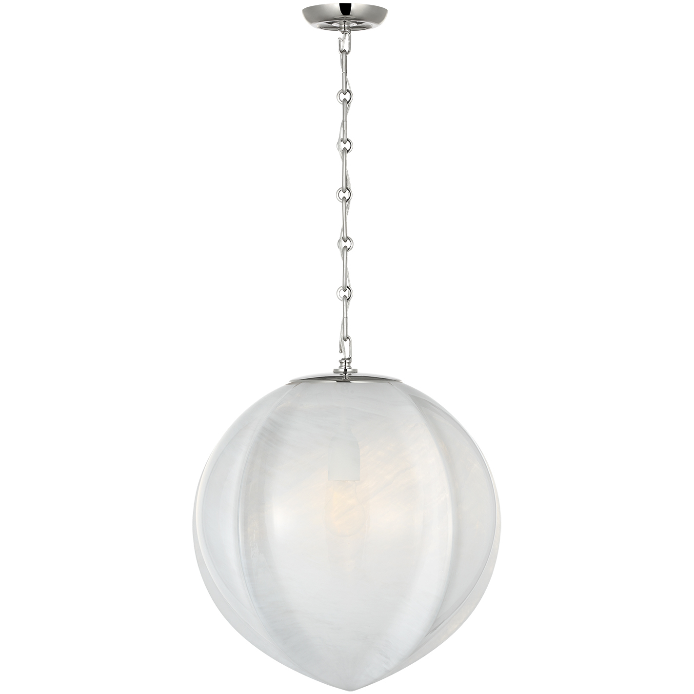 AERIN Rae LED 17.25 inch Polished Nickel Pendant Ceiling Light