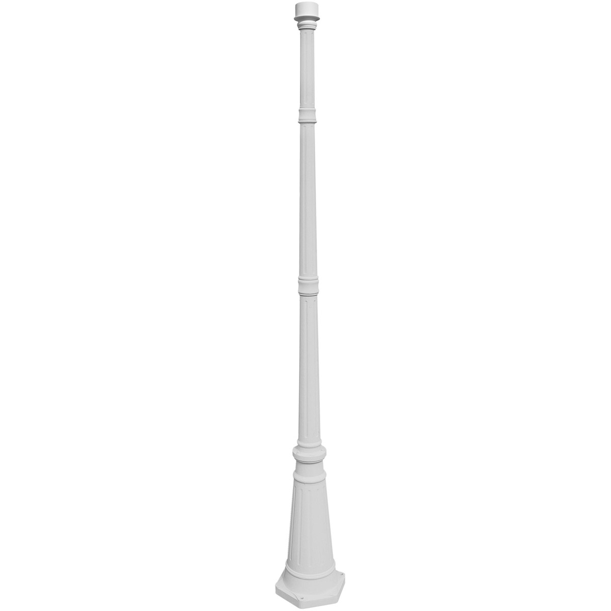 Decorative Post 79 inch White Post Lighting, Easy Installation