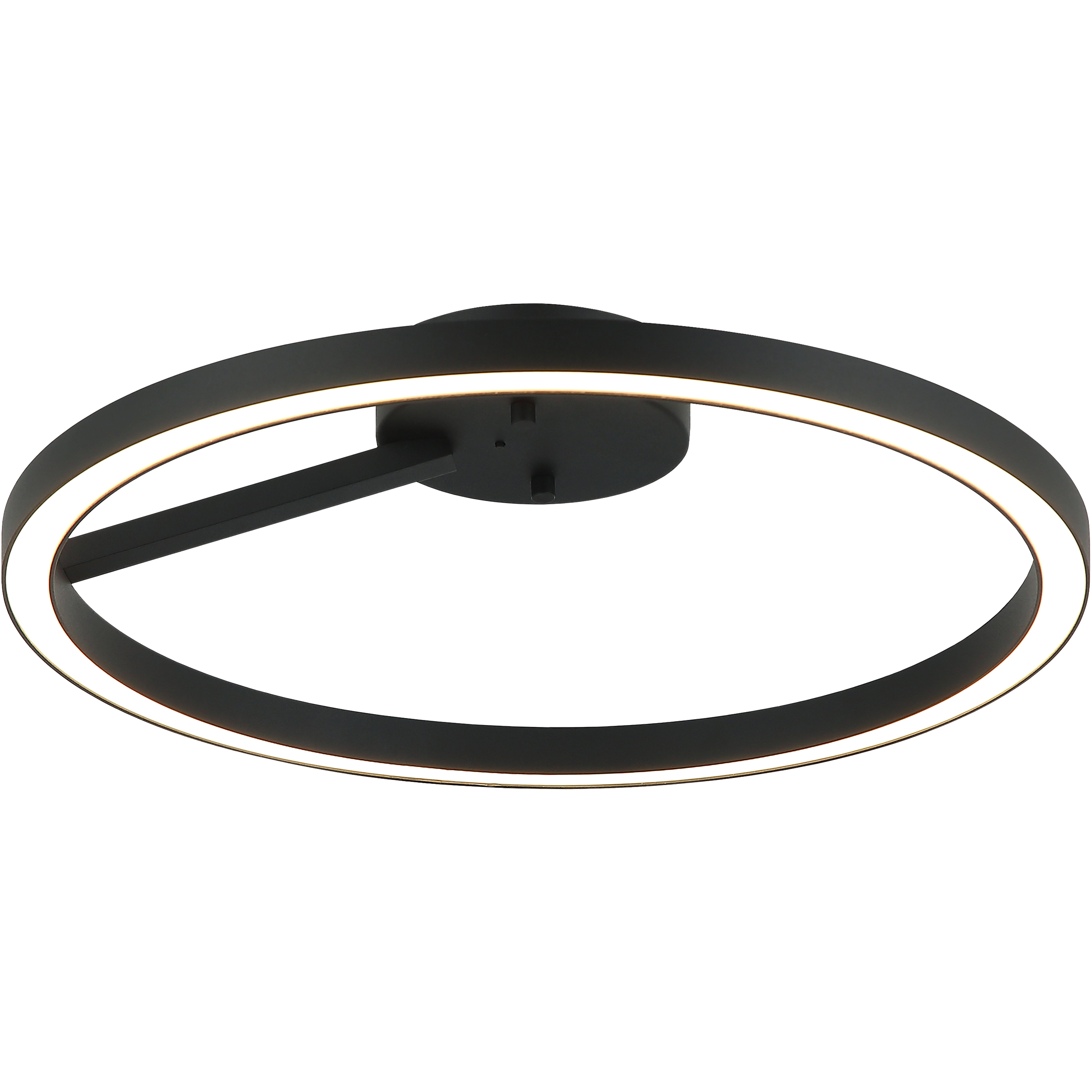 The Trundle LED 16 inch Matte Black Flush Mount Ceiling Light