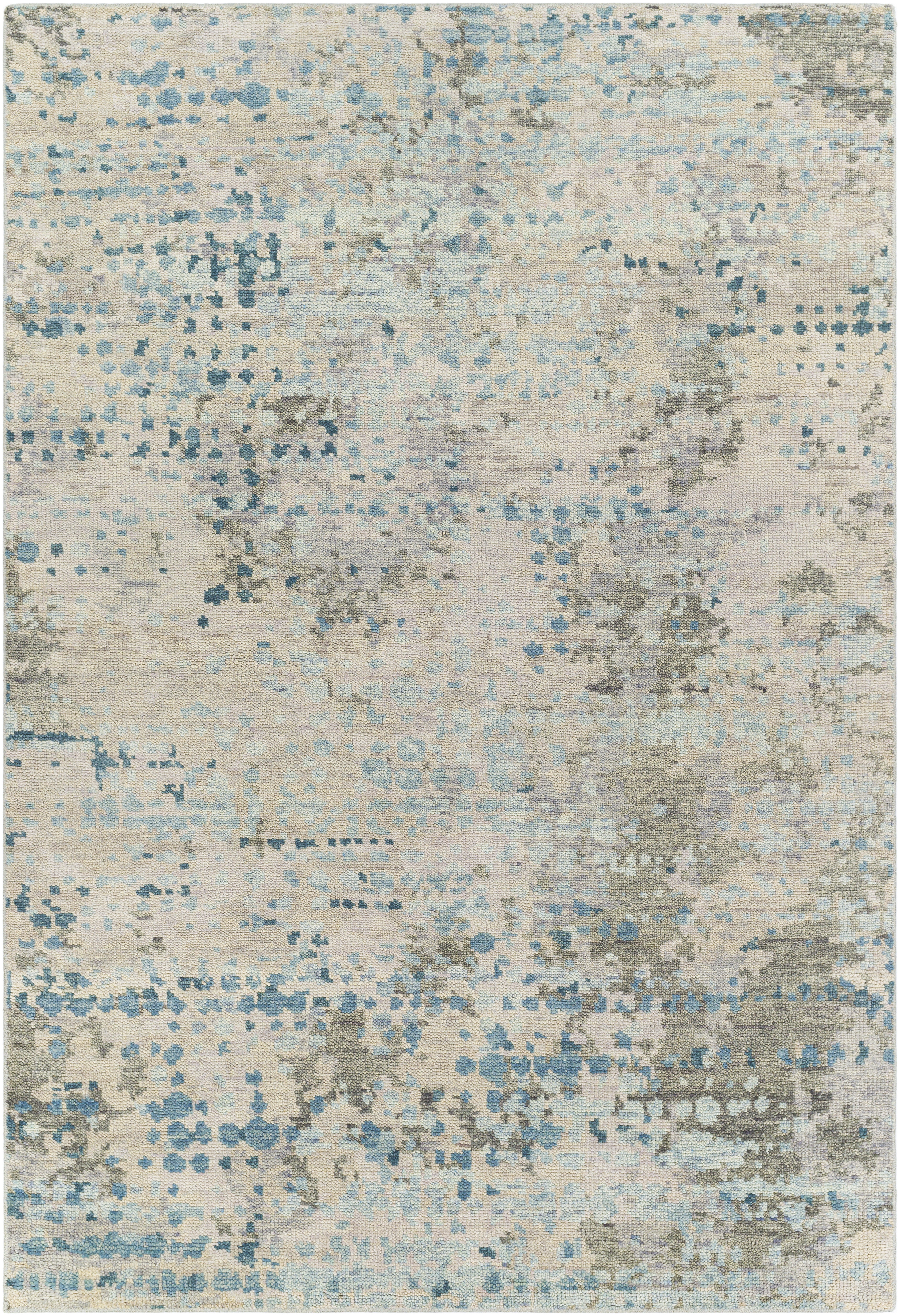 Biscayne 108 X 72 inch Deep Teal Rug in 6 X 9, Rectangle