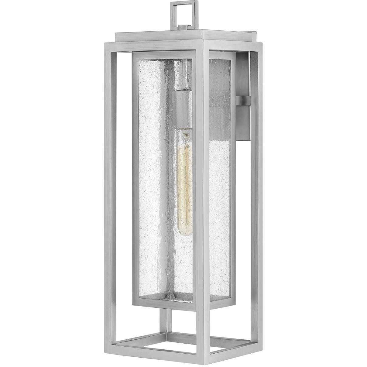 Coastal Elements Republic Outdoor Wall Mount Lantern in Satin Nickel, Non-LED, Estate Series