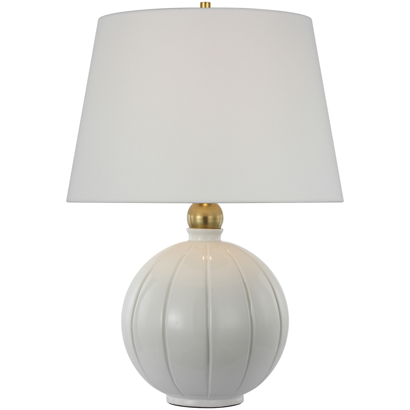 Thomas O'Brien Ponteil 26 inch 15 watt Crackled Ivory Table Lamp Portable Light