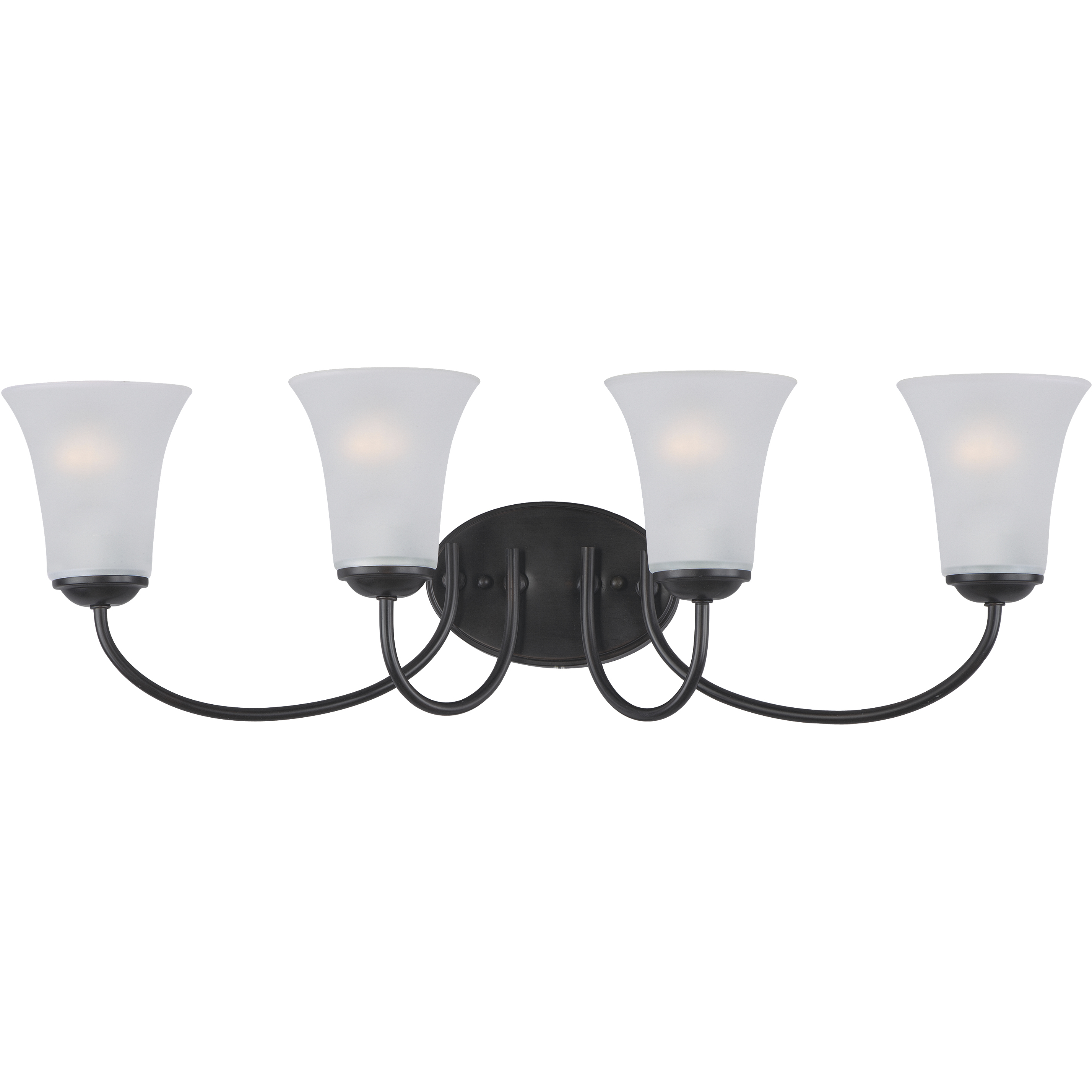 Logan 4 Light 28 inch Black Bath Vanity Wall Light
