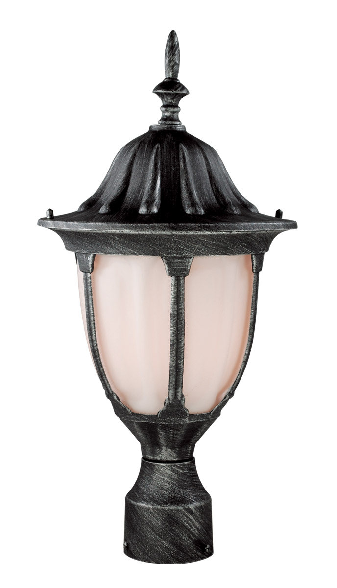 Hamilton 1 Light 19 inch Rust Outdoor Postmount Lantern