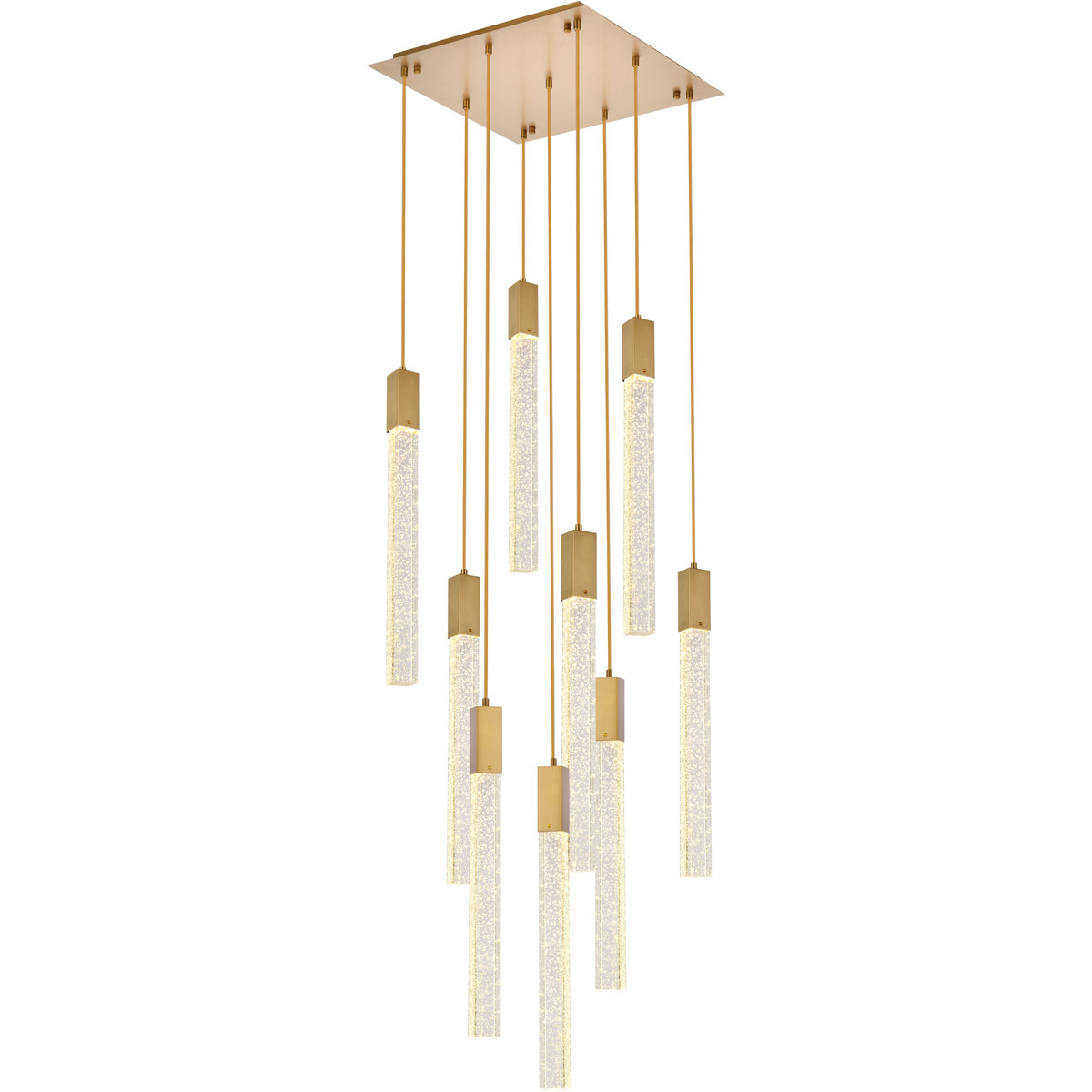Weston 9 Light 20 inch Satin Gold Pendant Ceiling Light
