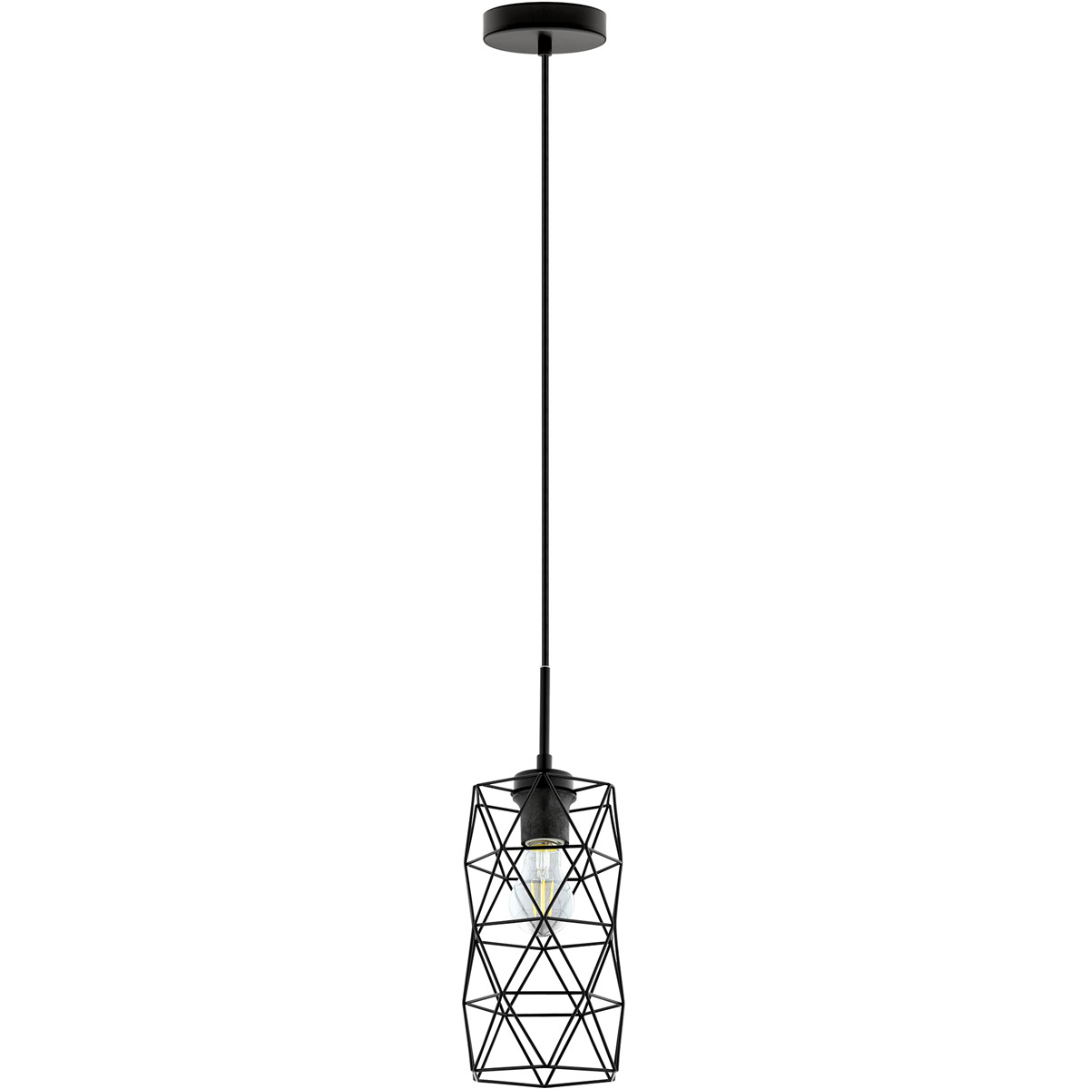 Estevau 2 1 Light 5.71 inch Matte Black Mini Pendant Ceiling Light