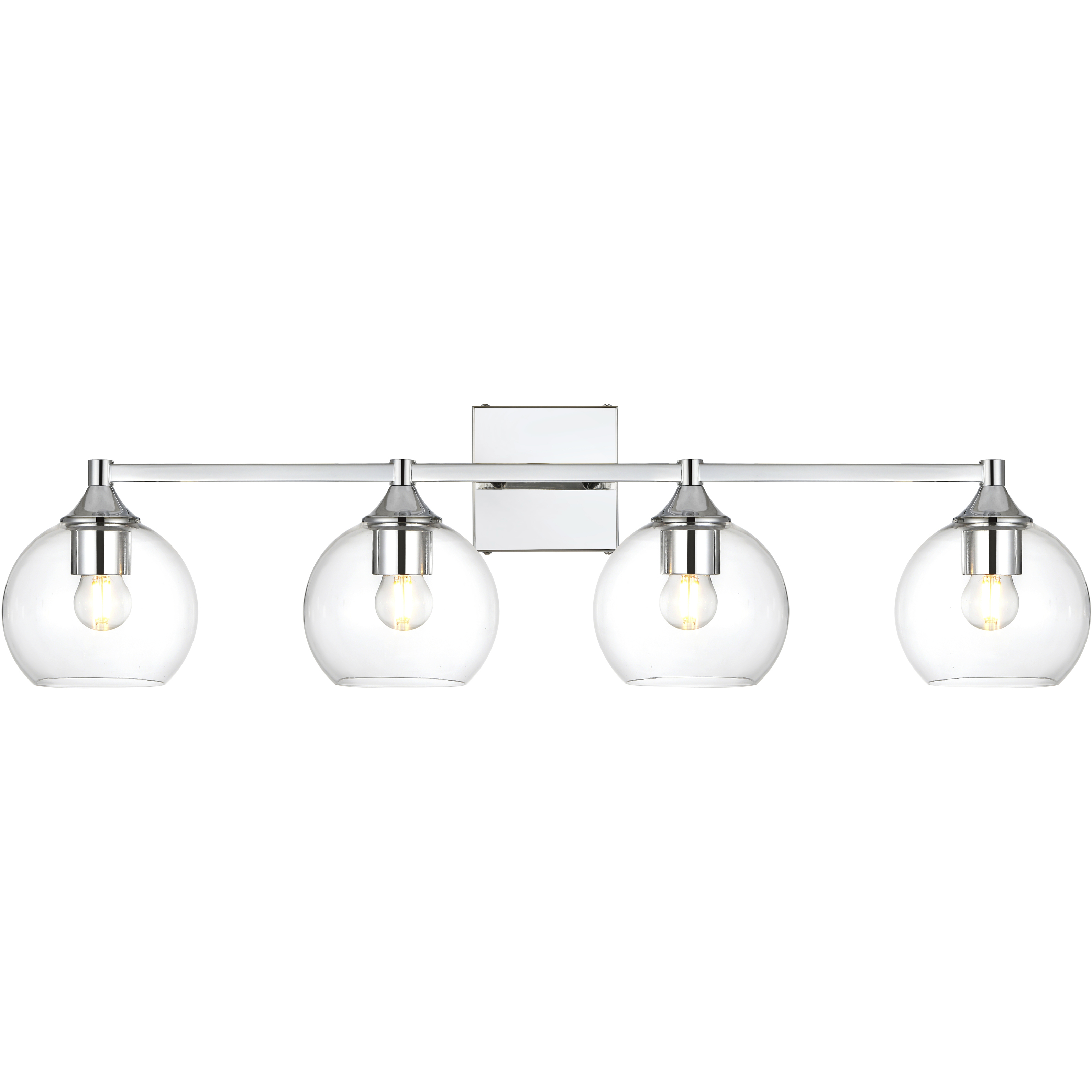 Foster 4 Light 33 inch Chrome Bath Sconce Wall Light