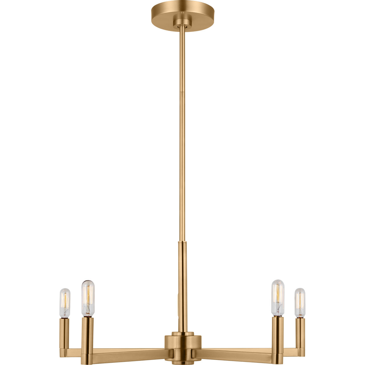 Fullton 5 Light 24 inch Satin Brass Chandelier Ceiling Light