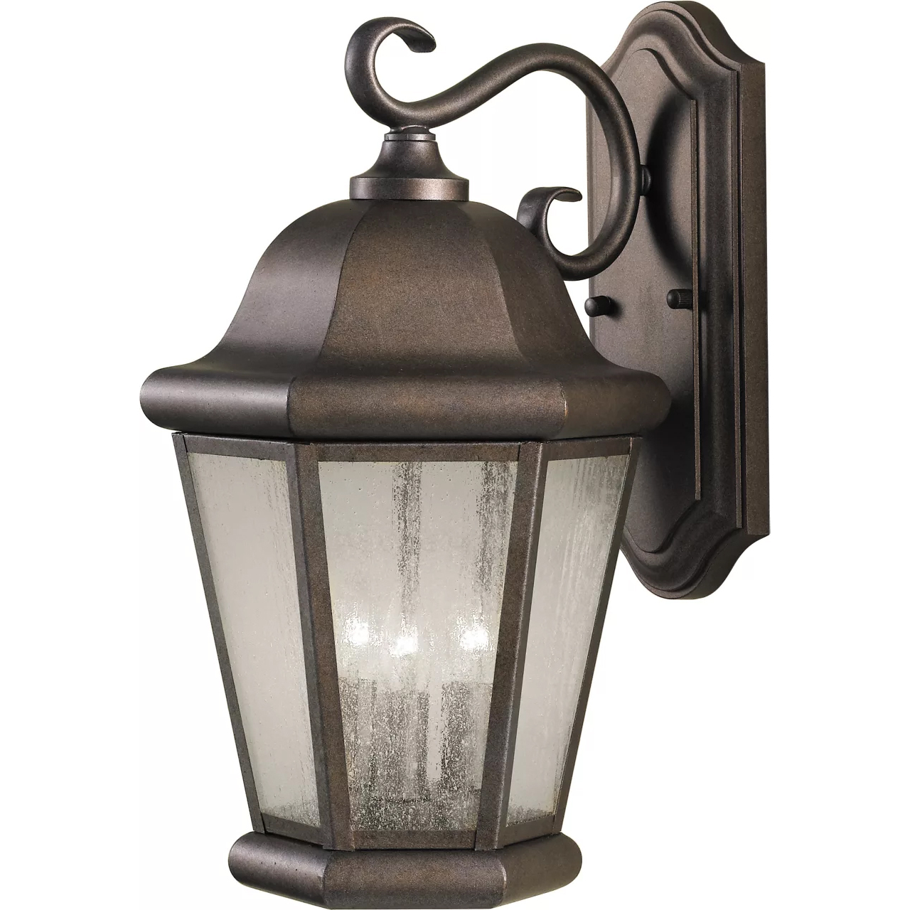 Martinsville 3 Light 17 inch Corinthian Bronze Outdoor Wall Lantern, Large