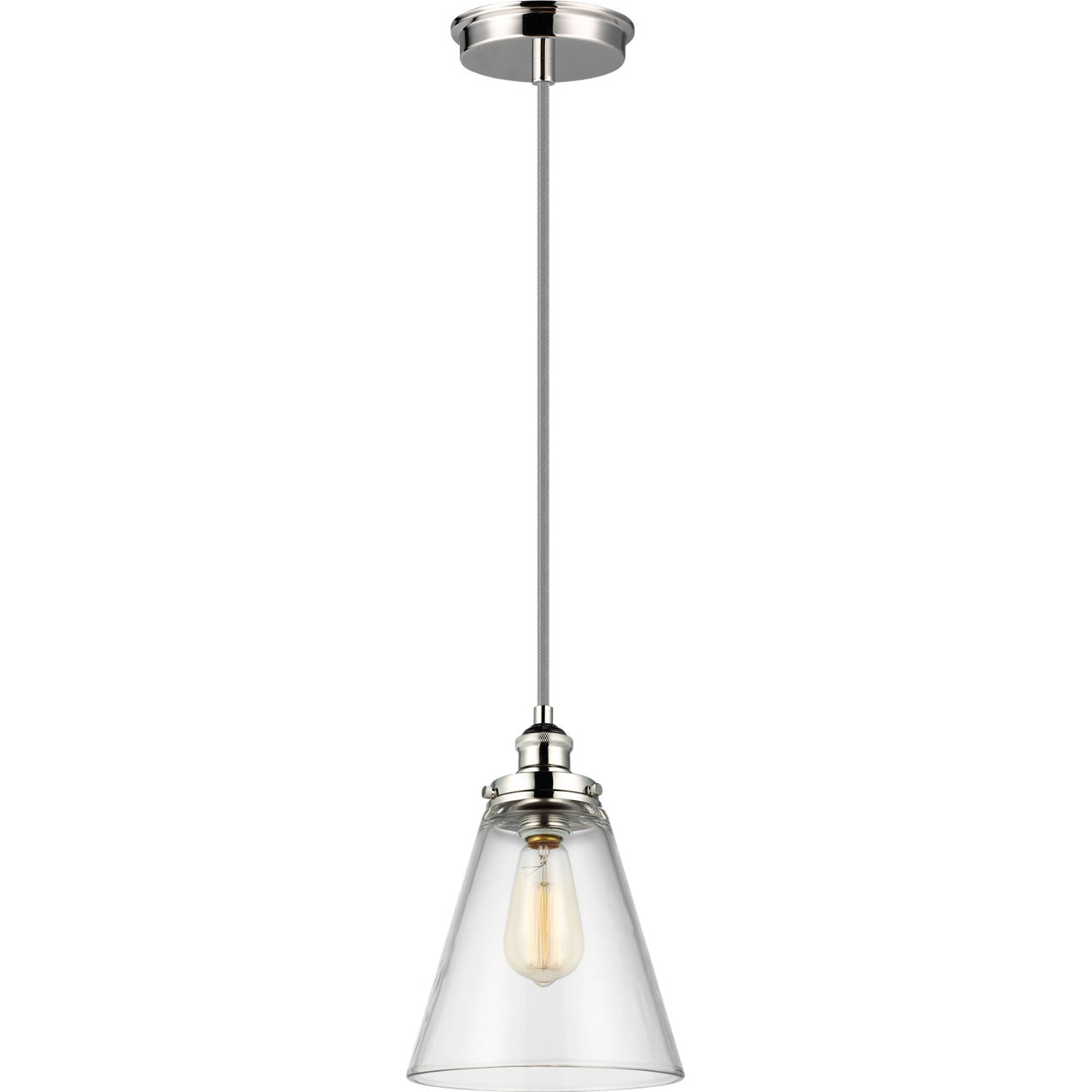 Sean Lavin Baskin 1 Light 8.5 inch Polished Nickel Pendant Ceiling Light