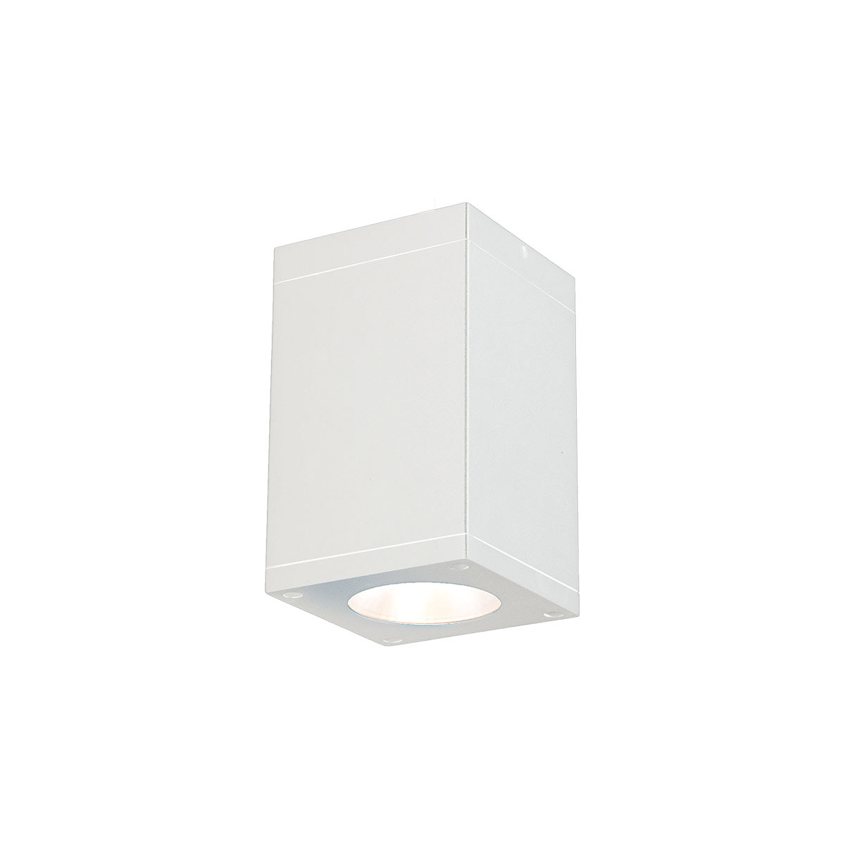 Cube Arch LED 5.5 inch White Outdoor Flush in Flood, 85, 4000K