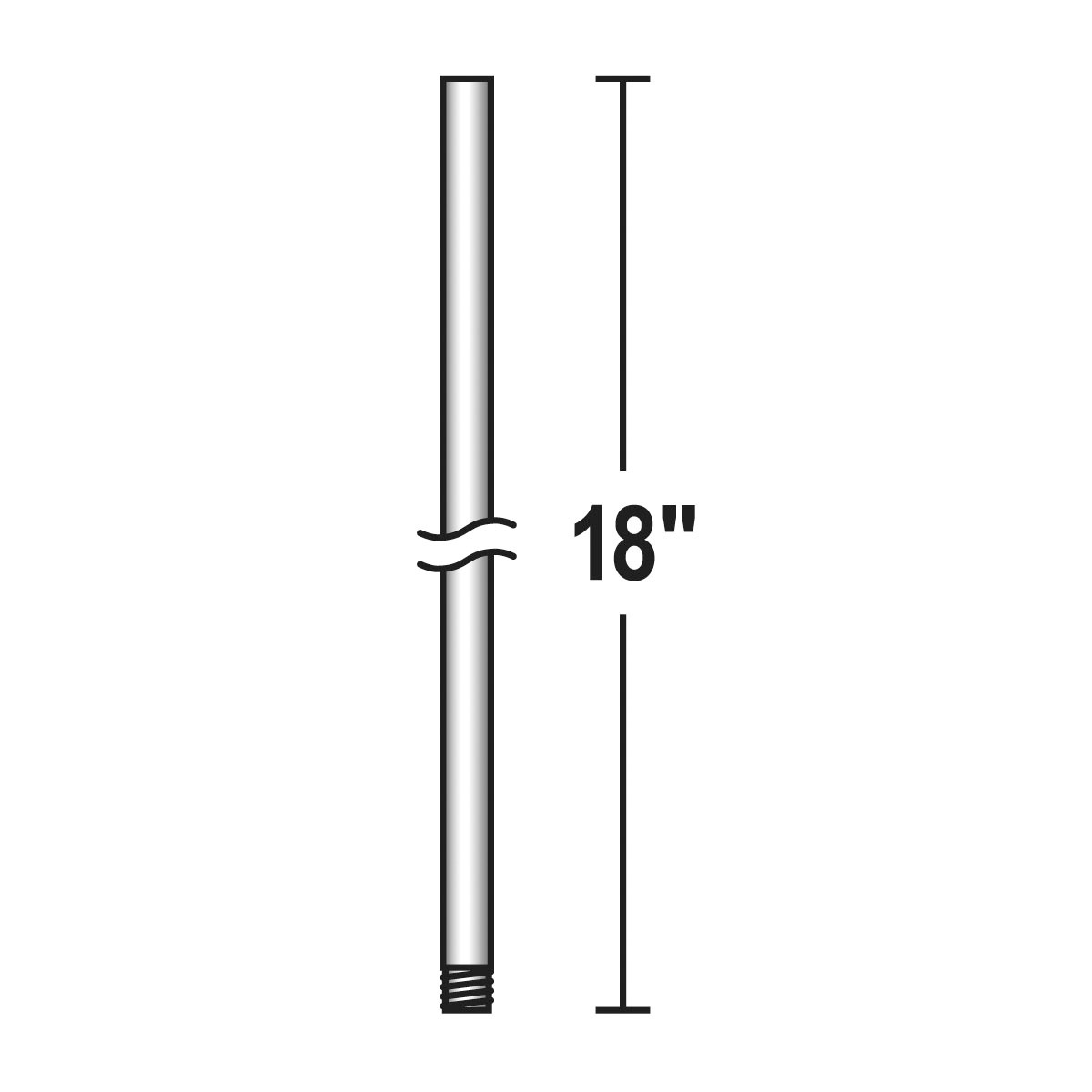 Minka-Aire Signature Soft Brass Fan Downrod DR518-SBR - Open Box