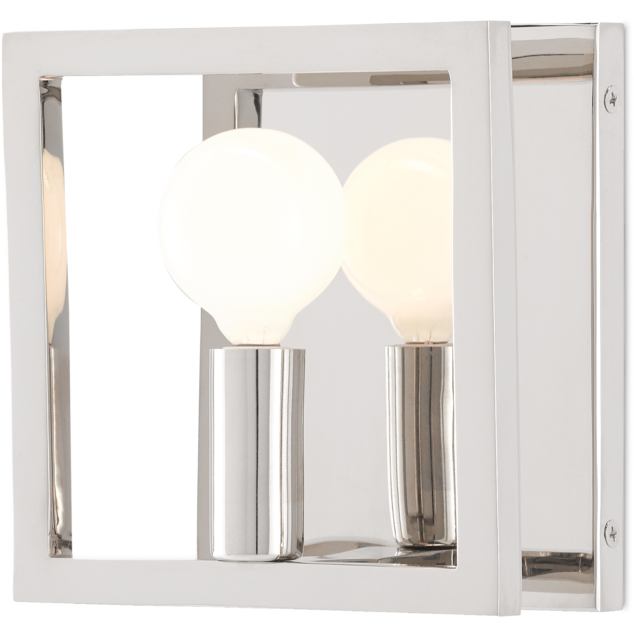 Quadrato 1 Light 6 inch Polished Nickel ADA Wall Sconce Wall Light