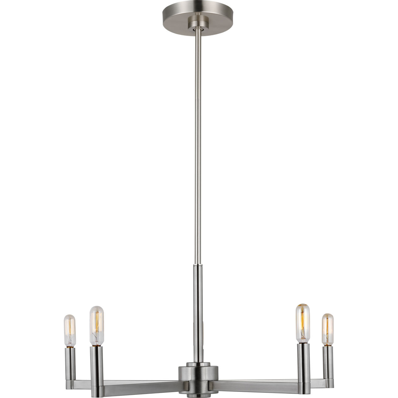 Fullton 5 Light 24 inch Brushed Nickel Chandelier Ceiling Light