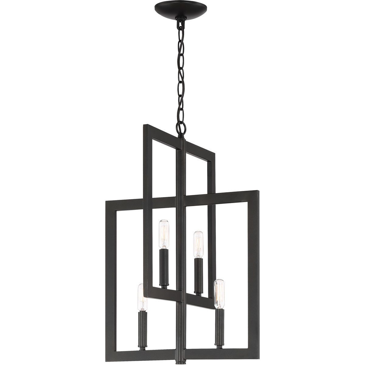 Portrait 4 Light 15.5 inch Espresso Foyer Light Ceiling Light