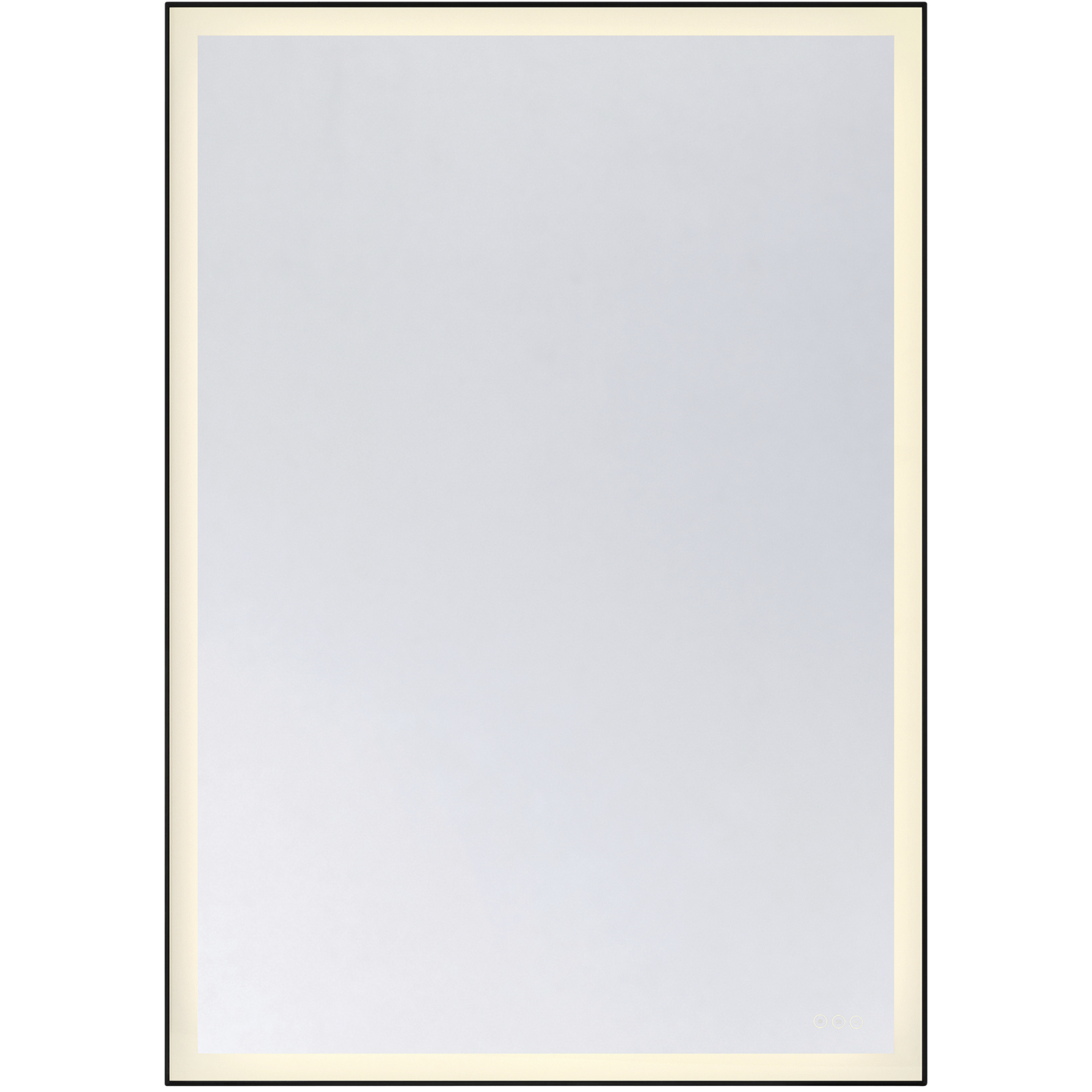 Paulding 60 X 42 inch Black LED Mirror