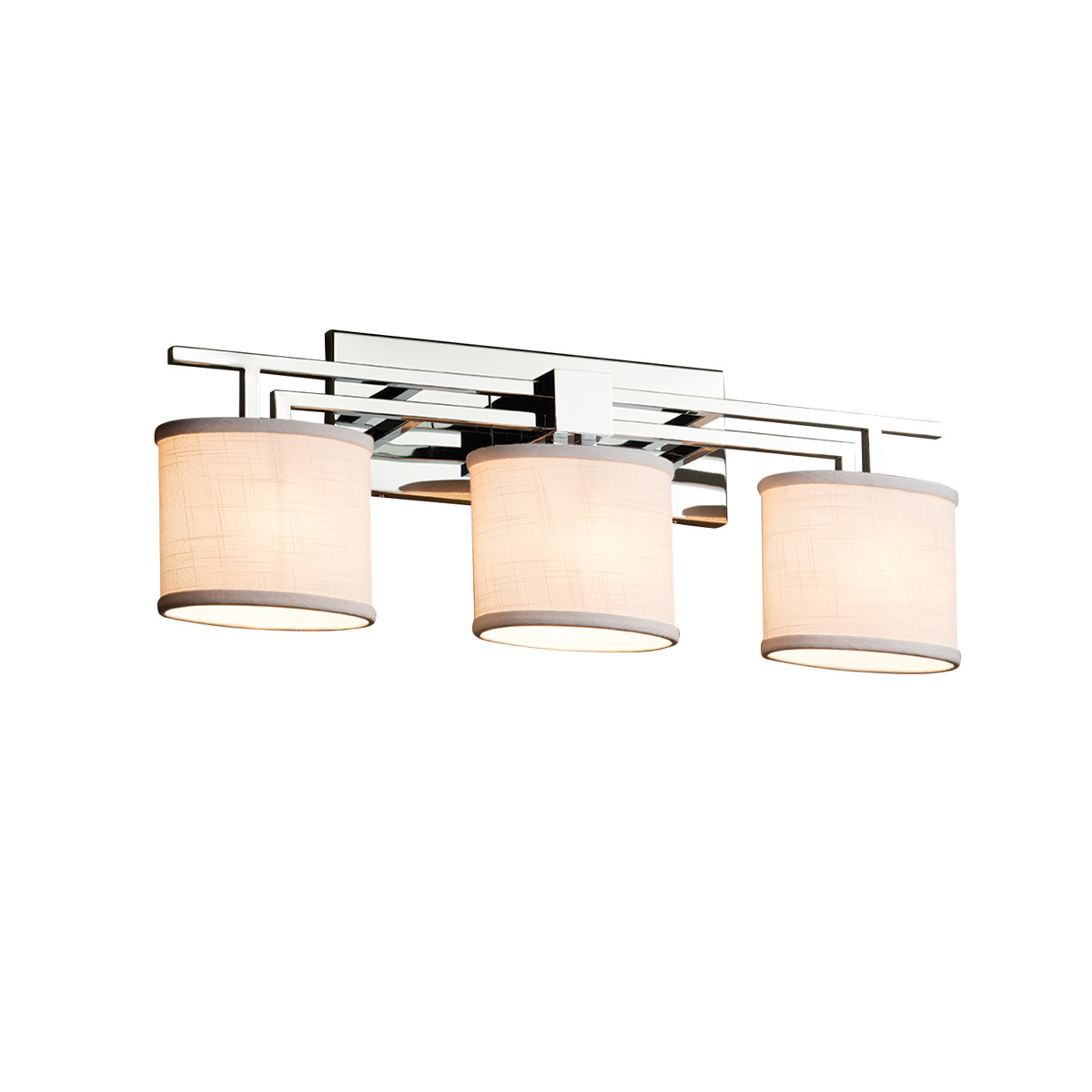 Textile LED 27 inch Polished Chrome Bath Bar Wall Light