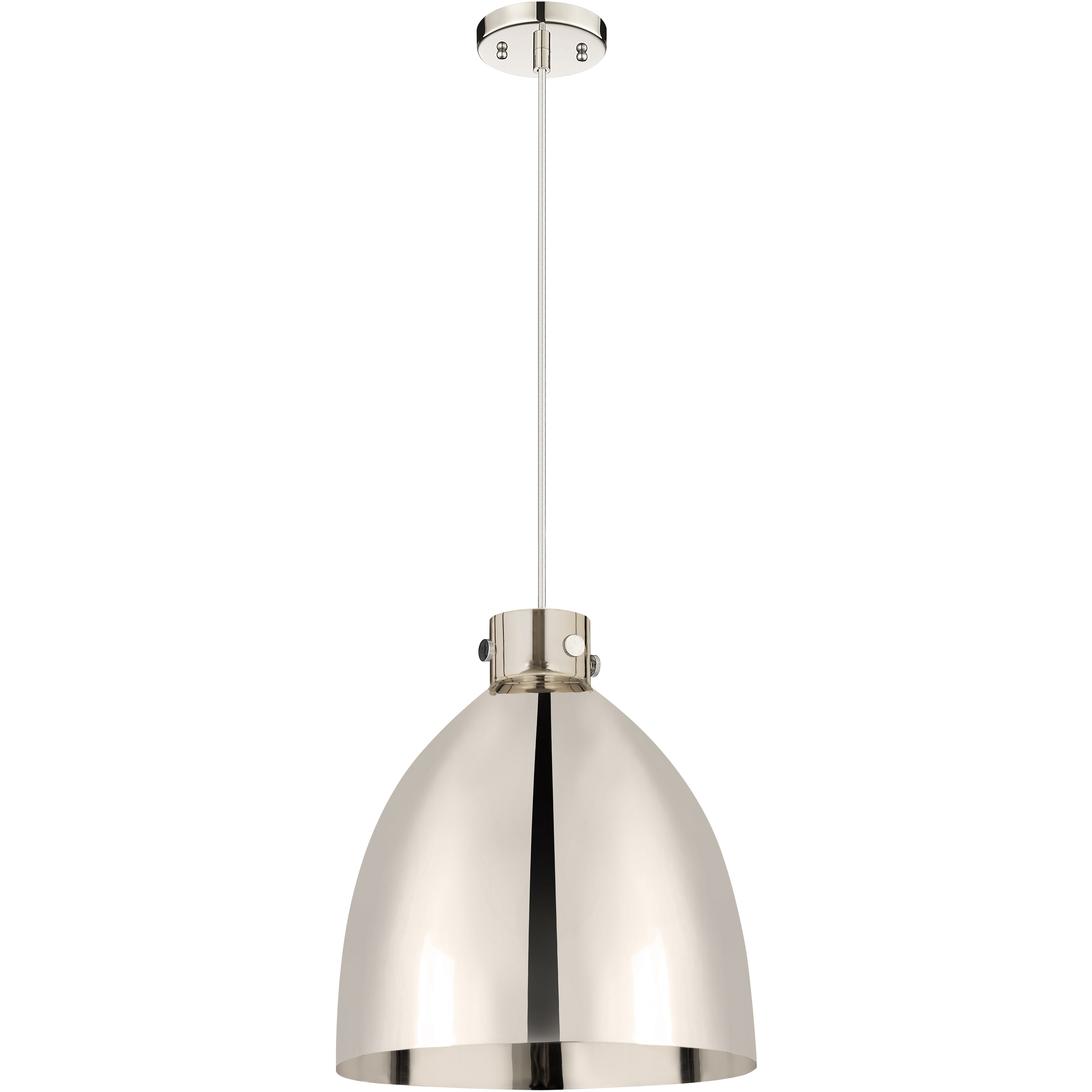 Newton Bell 1 Light 16 inch Polished Nickel Pendant Ceiling Light