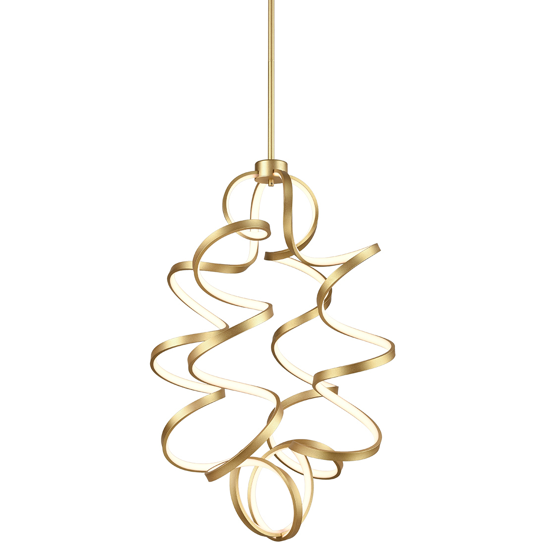 Synergy LED 23.63 inch Antique Brass Chandelier Ceiling Light