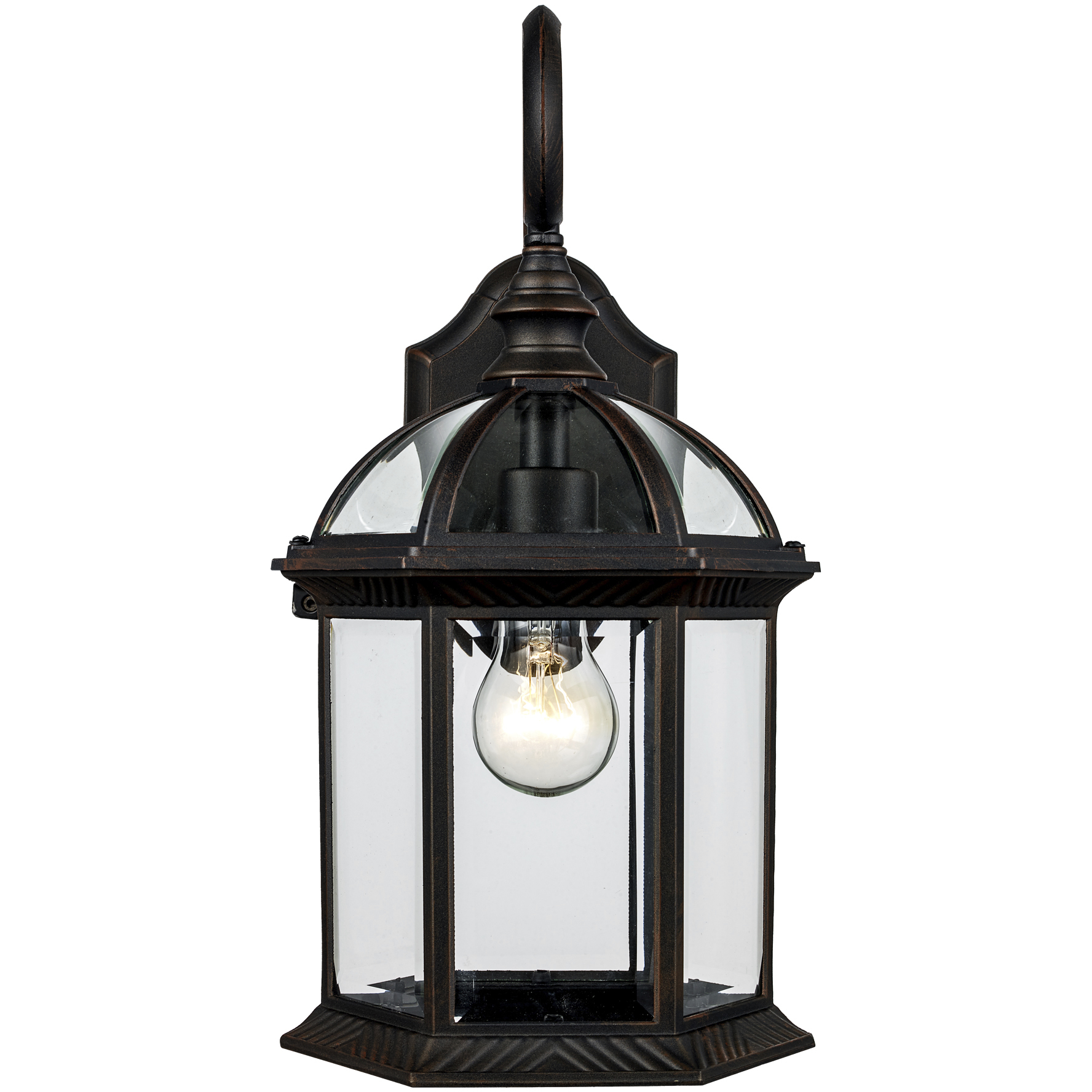 Wentworth 1 Light 16 inch Rust Outdoor Wall Lantern