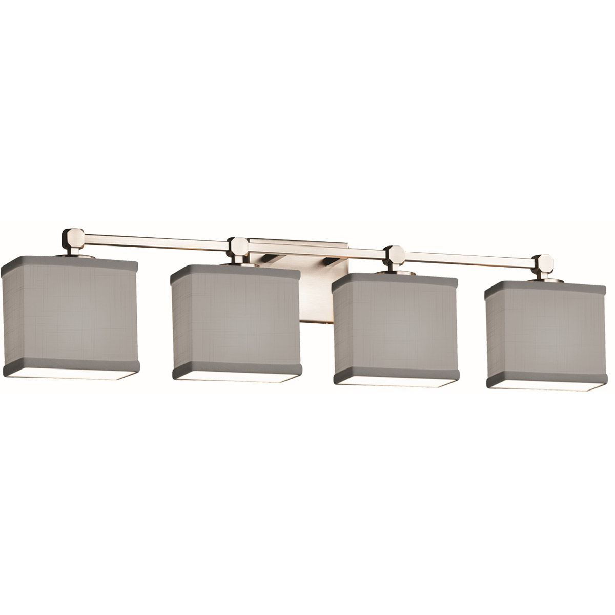 Textile LED 33 inch Brushed Nickel Bath Bar Wall Light