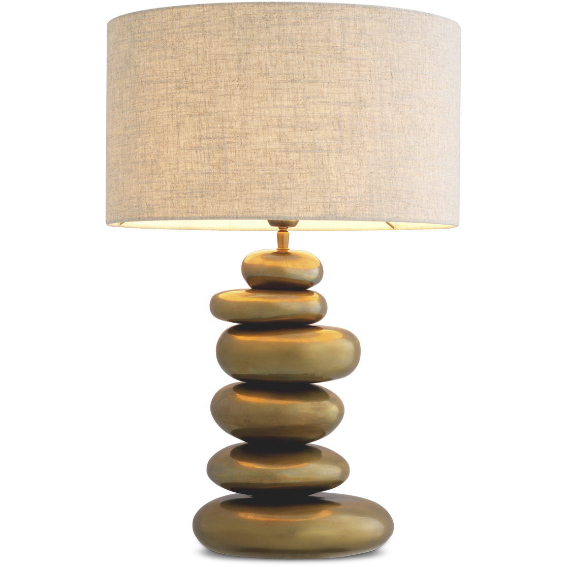 Kallisto 26.18 inch 60 watt Vintage Brass Table Lamp Portable Light