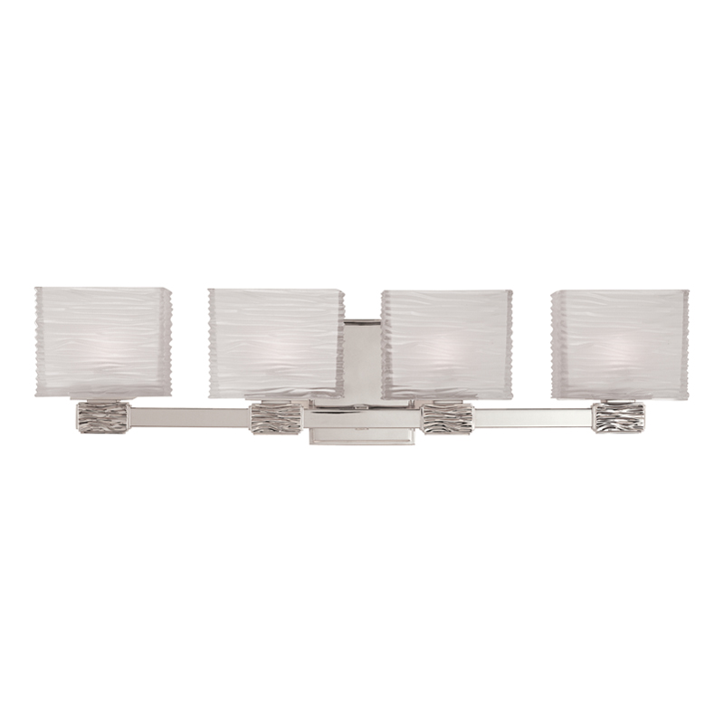 Hartsdale 4 Light 26 inch Polished Nickel Bath and Vanity Wall Light