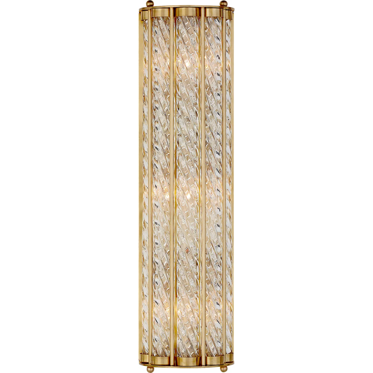 AERIN Eaton 3 Light 5.5 inch Hand-Rubbed Antique Brass Linear Sconce Wall Light